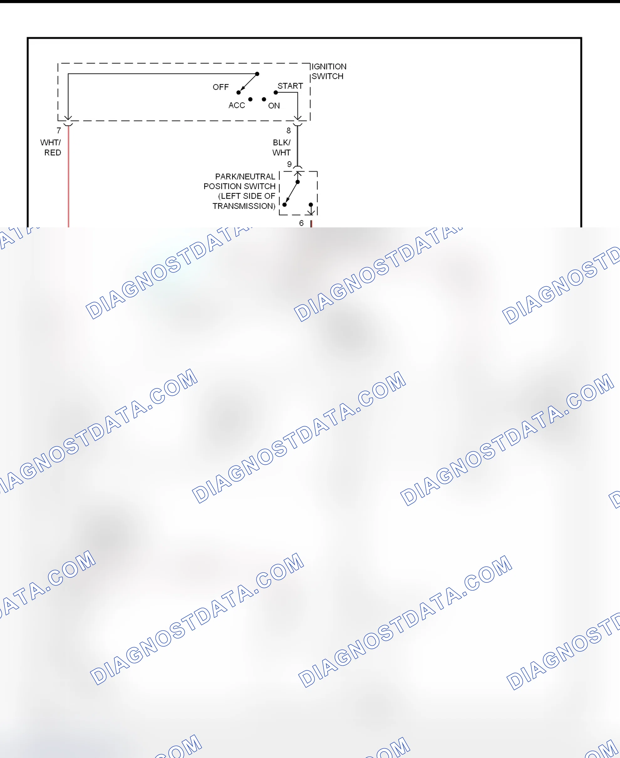 Fig. 25: Starting System Wiring Diagram (Land Cruiser)