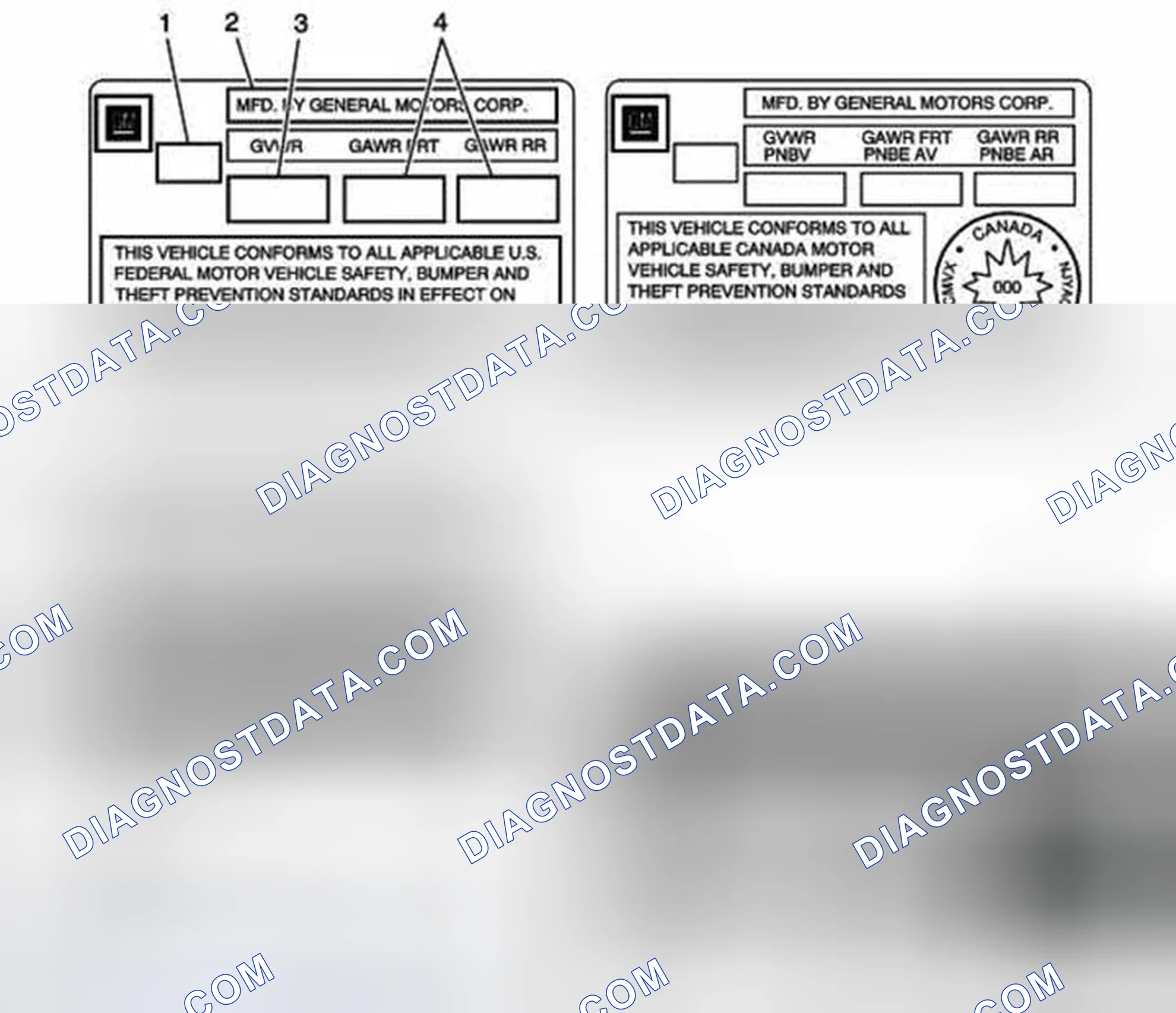 Scheme 32: Vehicle Certification, Tire Placard, Anti-Theft, and Service Parts ID Label