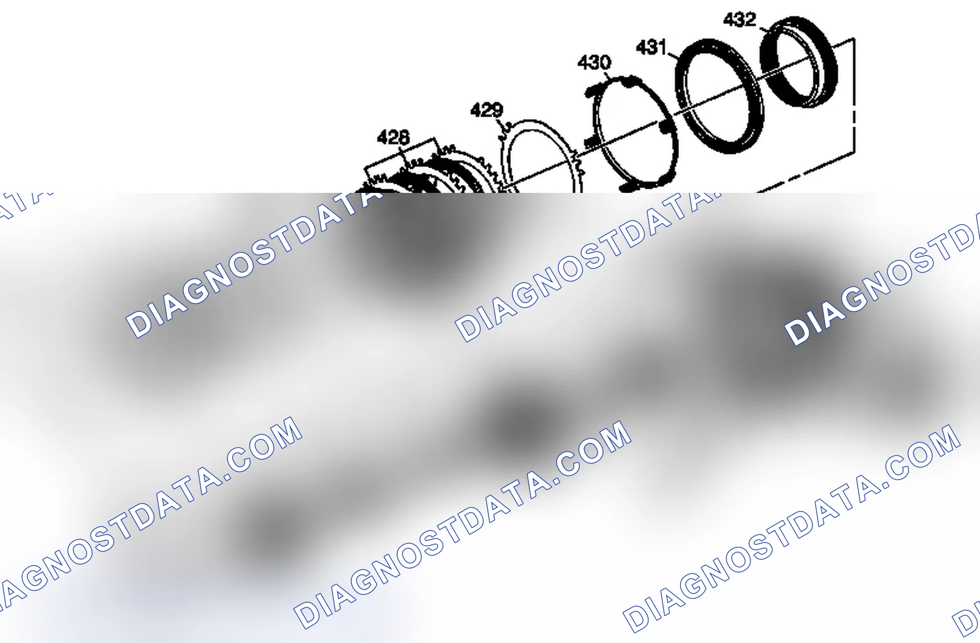 Scheme 358: A/Trans Rear Case Assembly Components