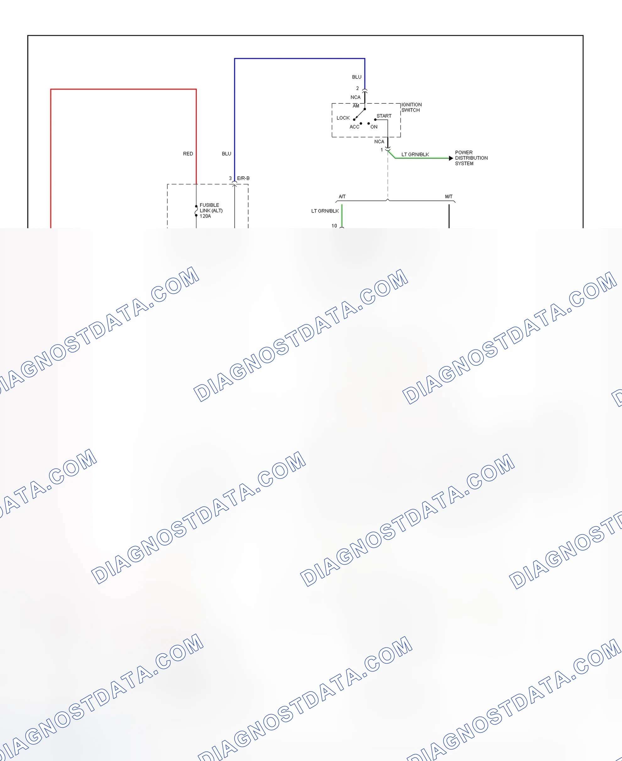 Scheme 3: Starting System Wiring Diagram (Santa Fe)
