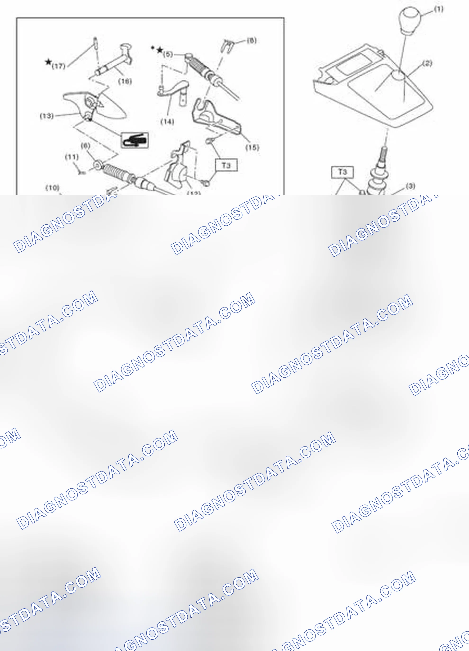 Scheme 955: 6MT GEAR SHIFT LEVER