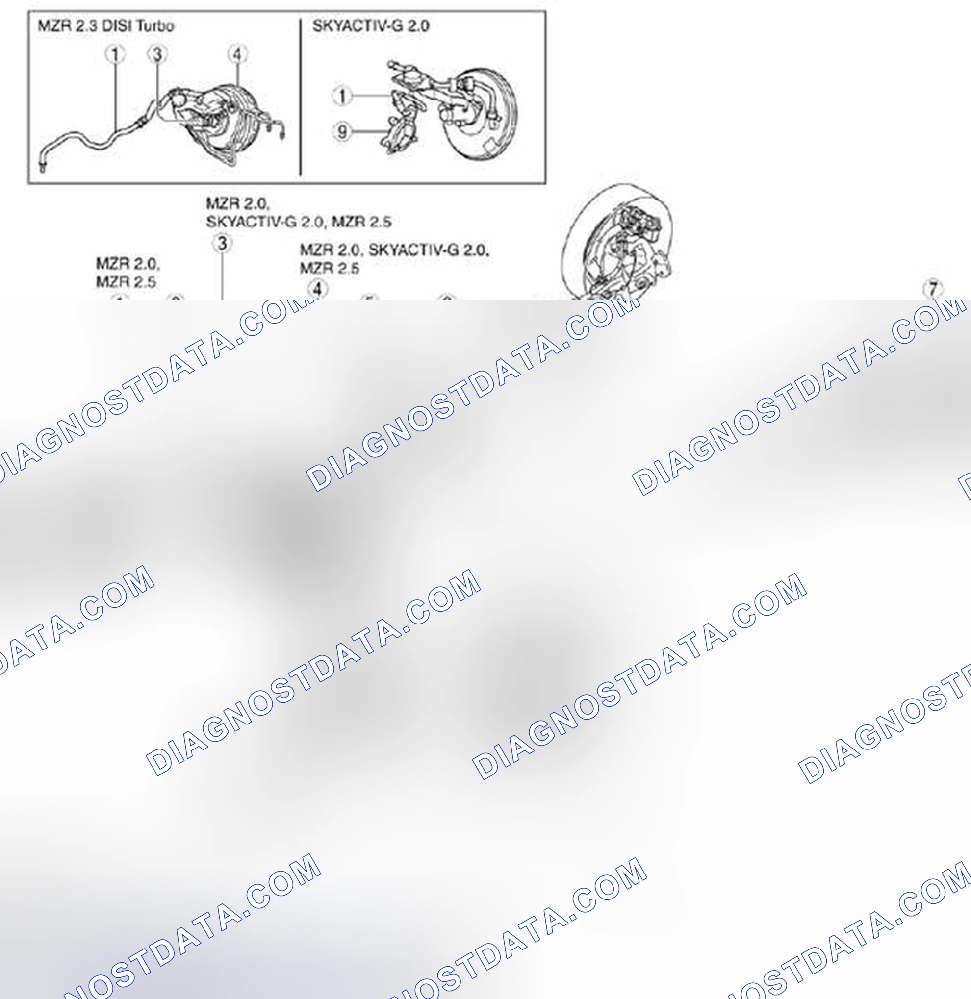 Fig. 1: Locating Conventional Brake System Components (1 Of 2)