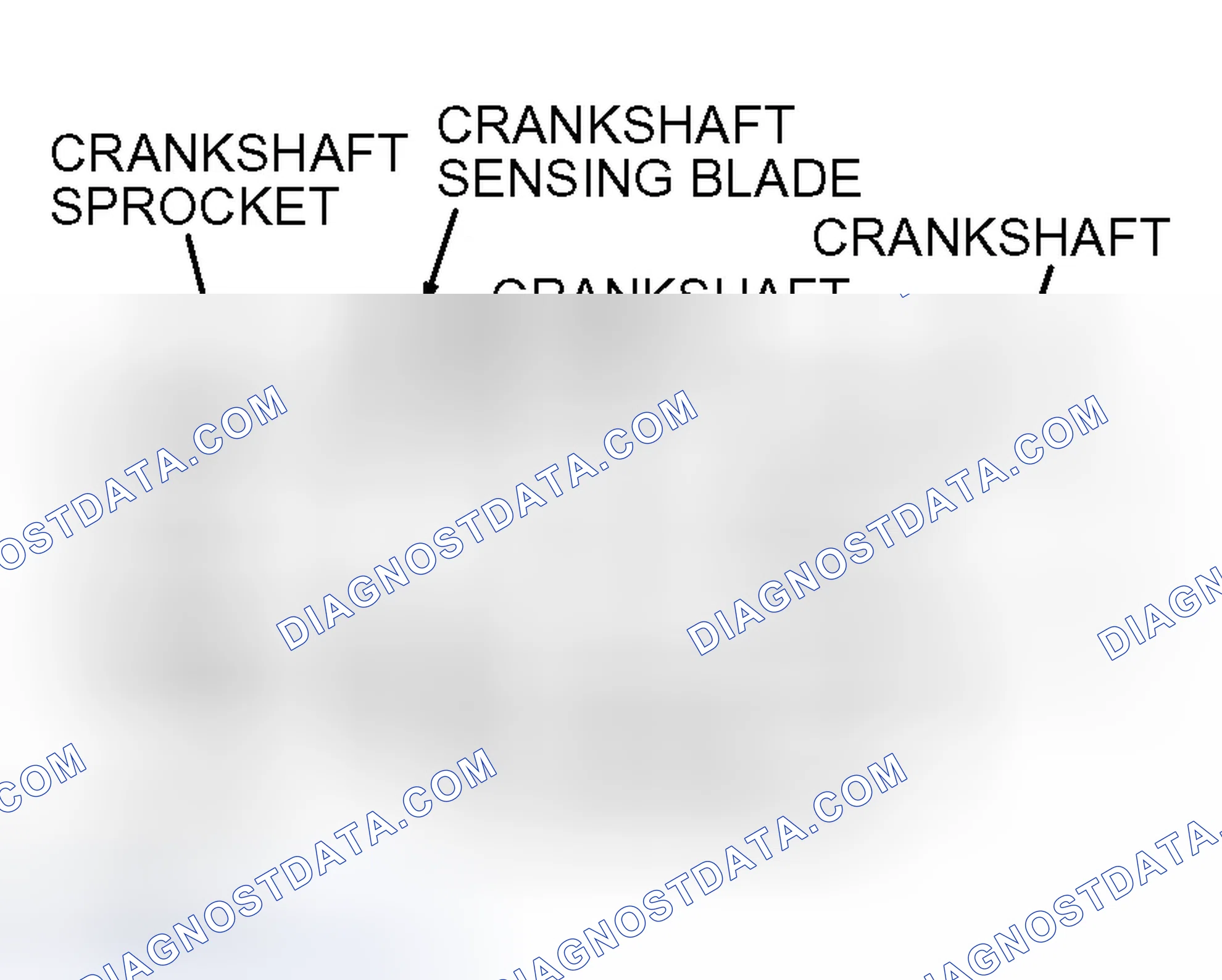 Scheme 397: >> B << CRANKSHAFT SENSING BLADE/CRANKSHAFT SPACER/CRANKSHAFT SPROCKET INSTALLATION