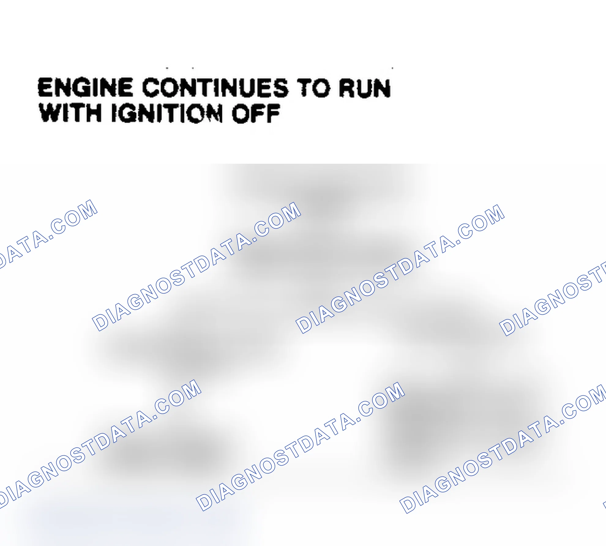 Scheme 24: Engine Continues to Run With Ignition Off