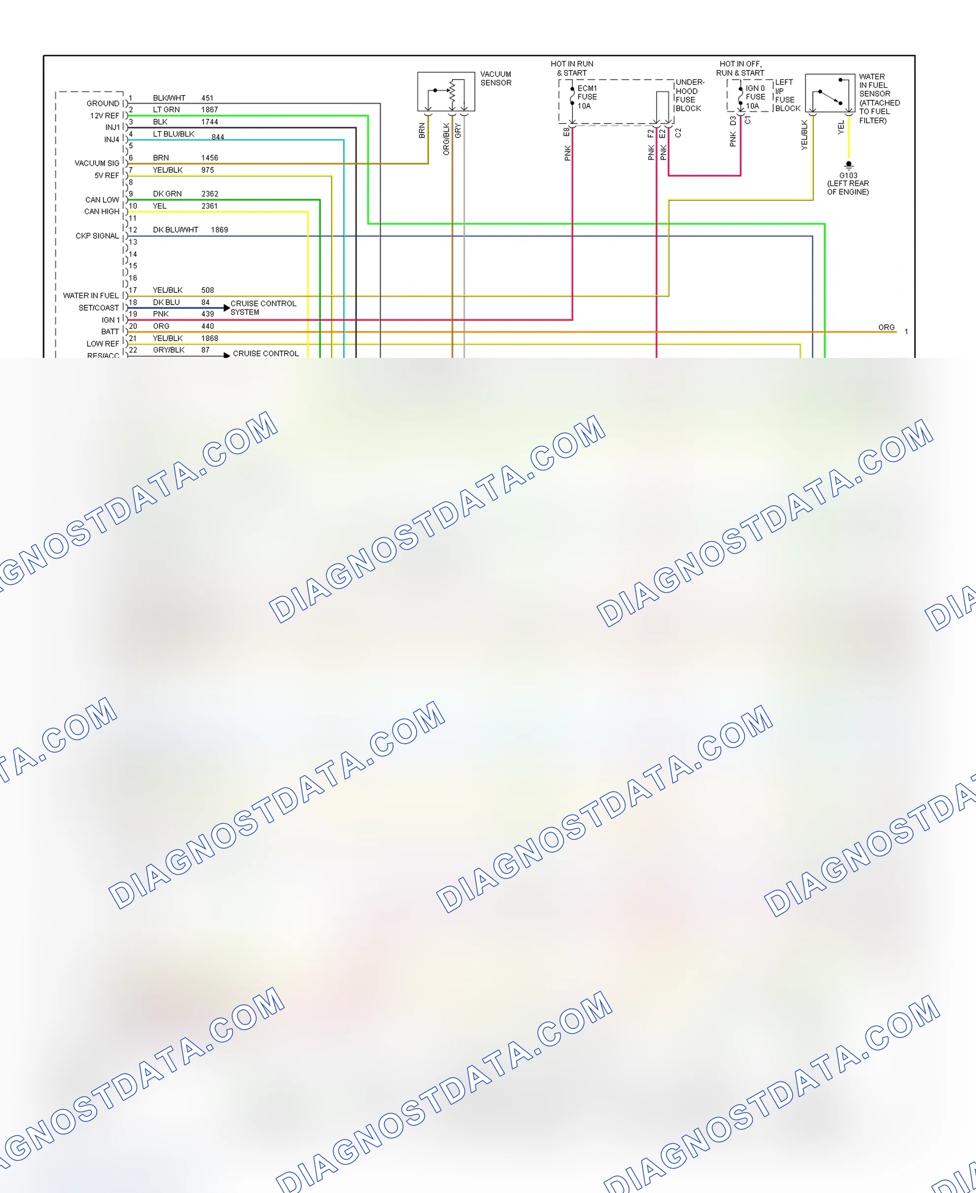 Scheme 56: PCM Wiring Diagram (Sierra & Silverado - 6.6L - California - 1 Of 4)