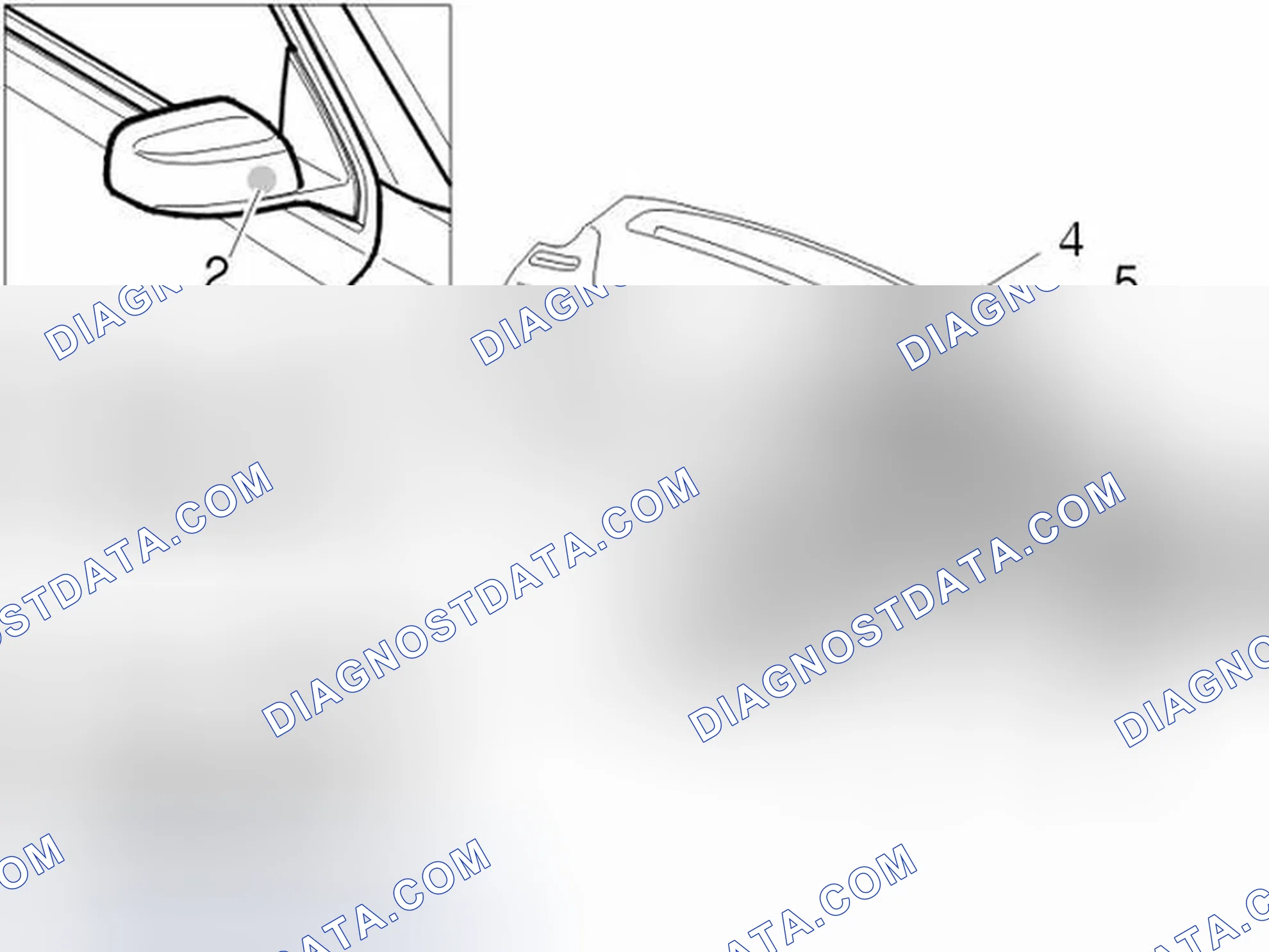 Scheme 9: Passenger compartment / Door mirror
