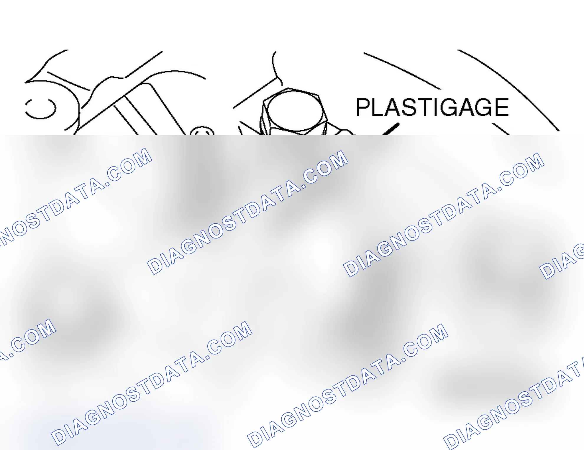 Scheme 528: CRANKSHAFT PIN OIL CLEARANCE < PLASTIGAGE METHOD >