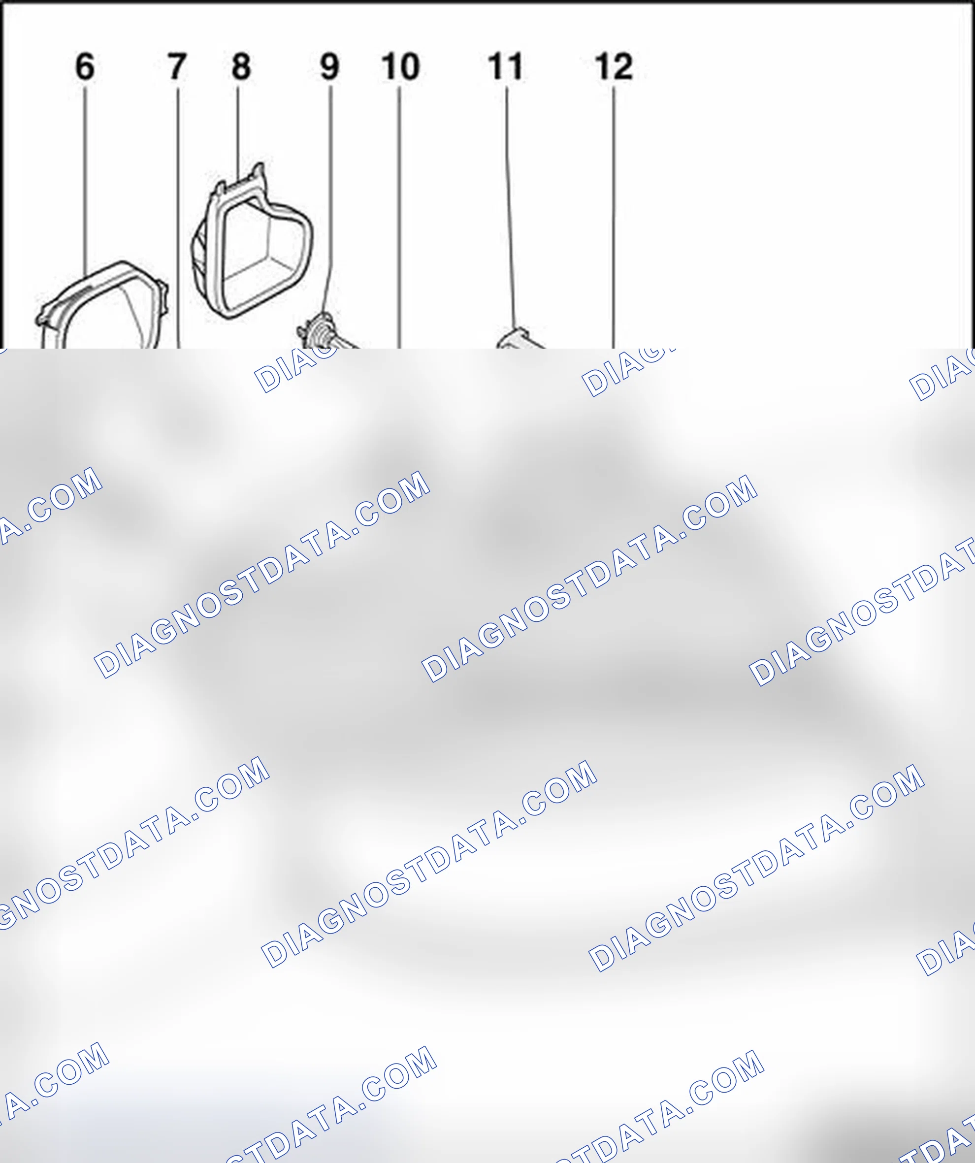 Scheme 188: Halogen headlamps, assembly