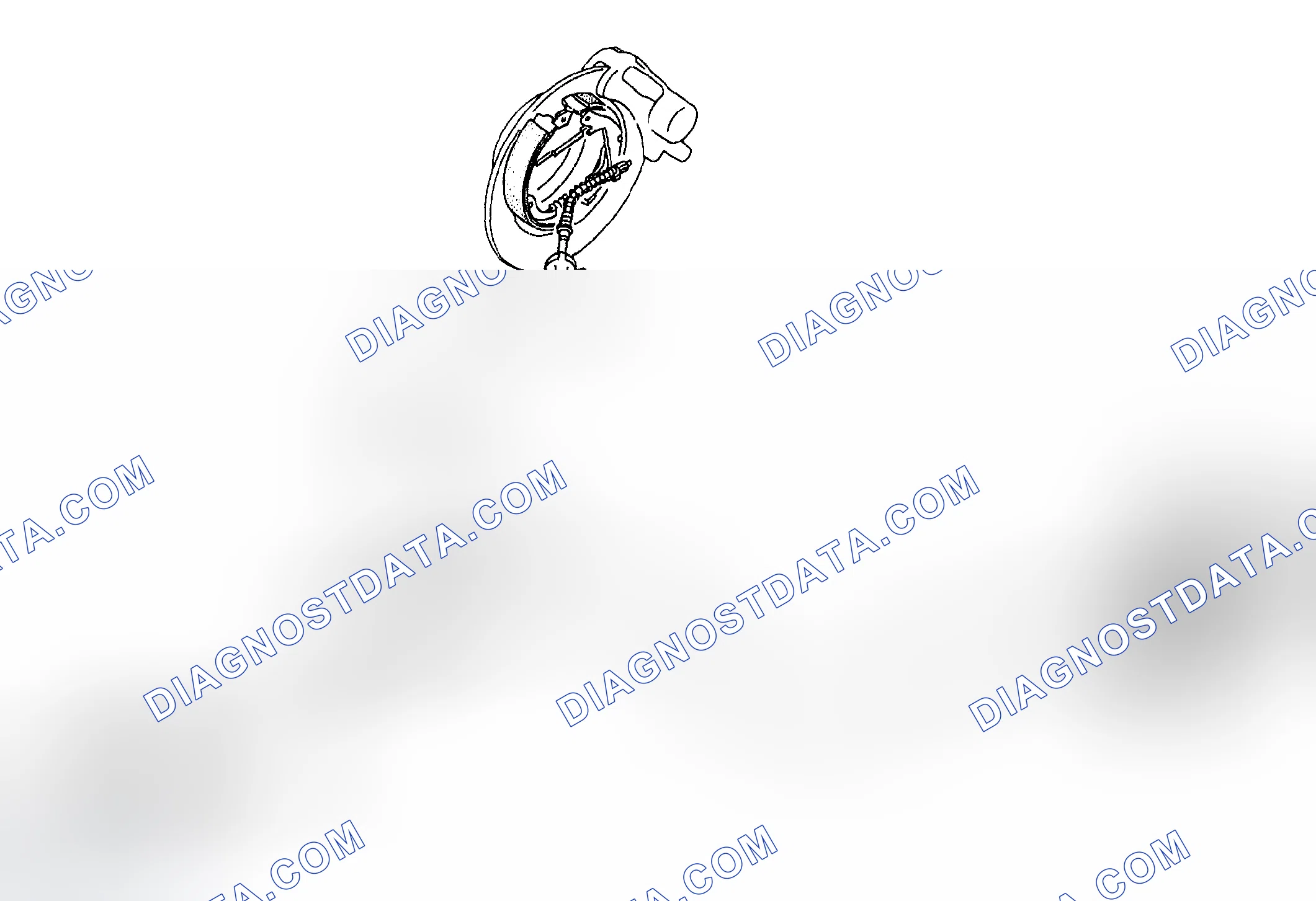 Scheme 303: Identifying Parking Brake Components (Rear Disc Brake)