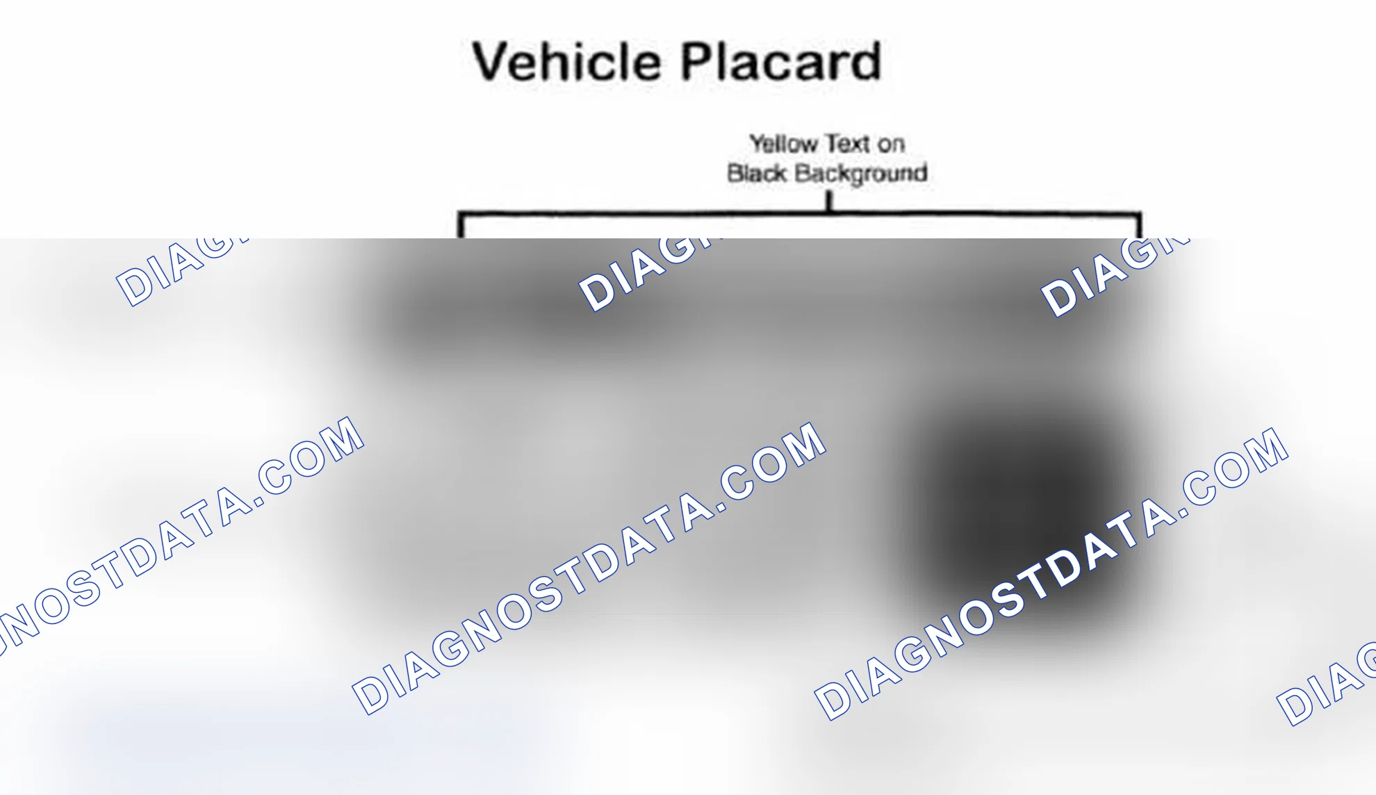 Scheme 5: Vehicle Tire Placard - Typical