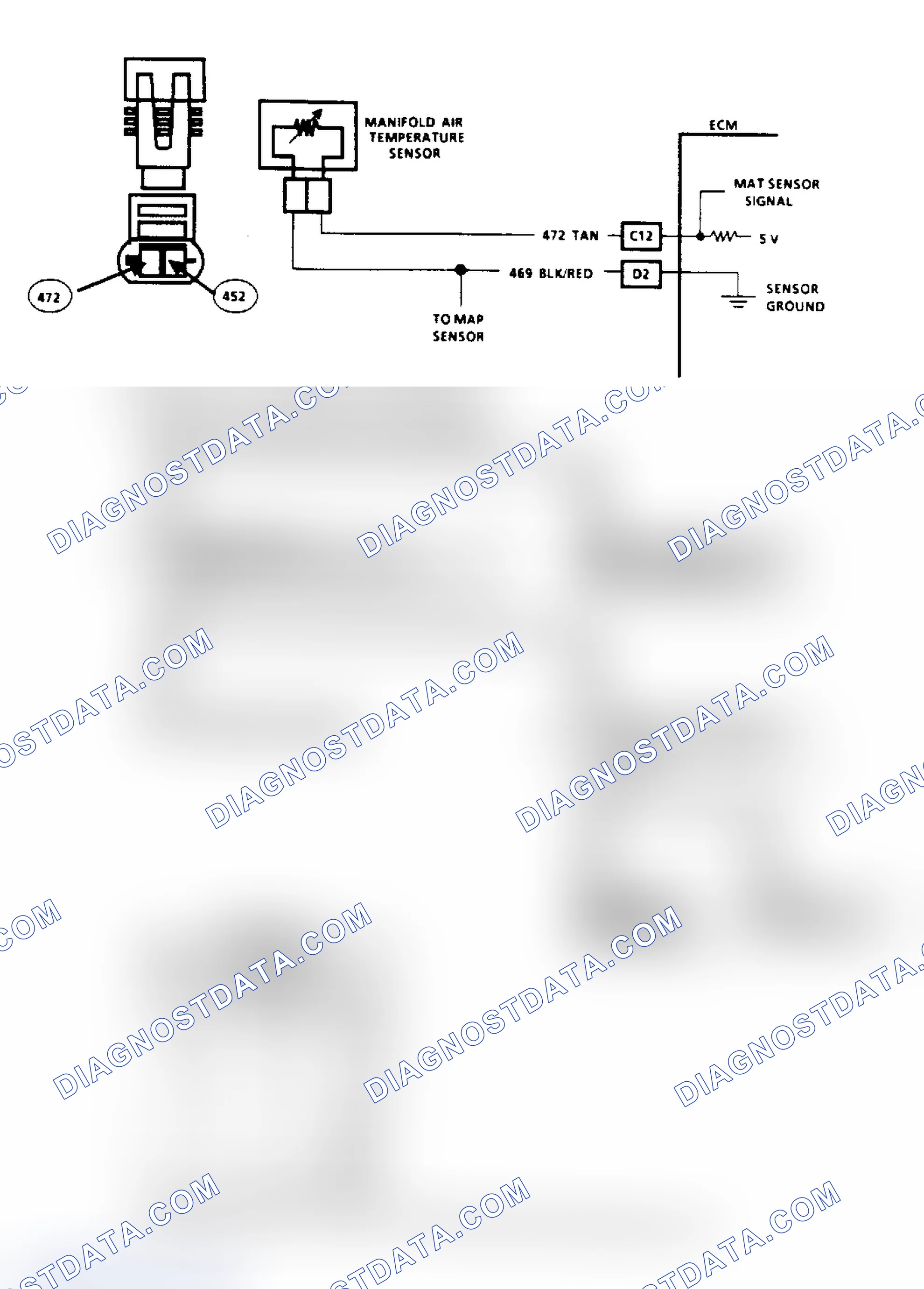 Scheme 127: Code 23 - MAT Sensor (Low Temp Indicated) (2.5L) ("SCAN" Diagnostics)
