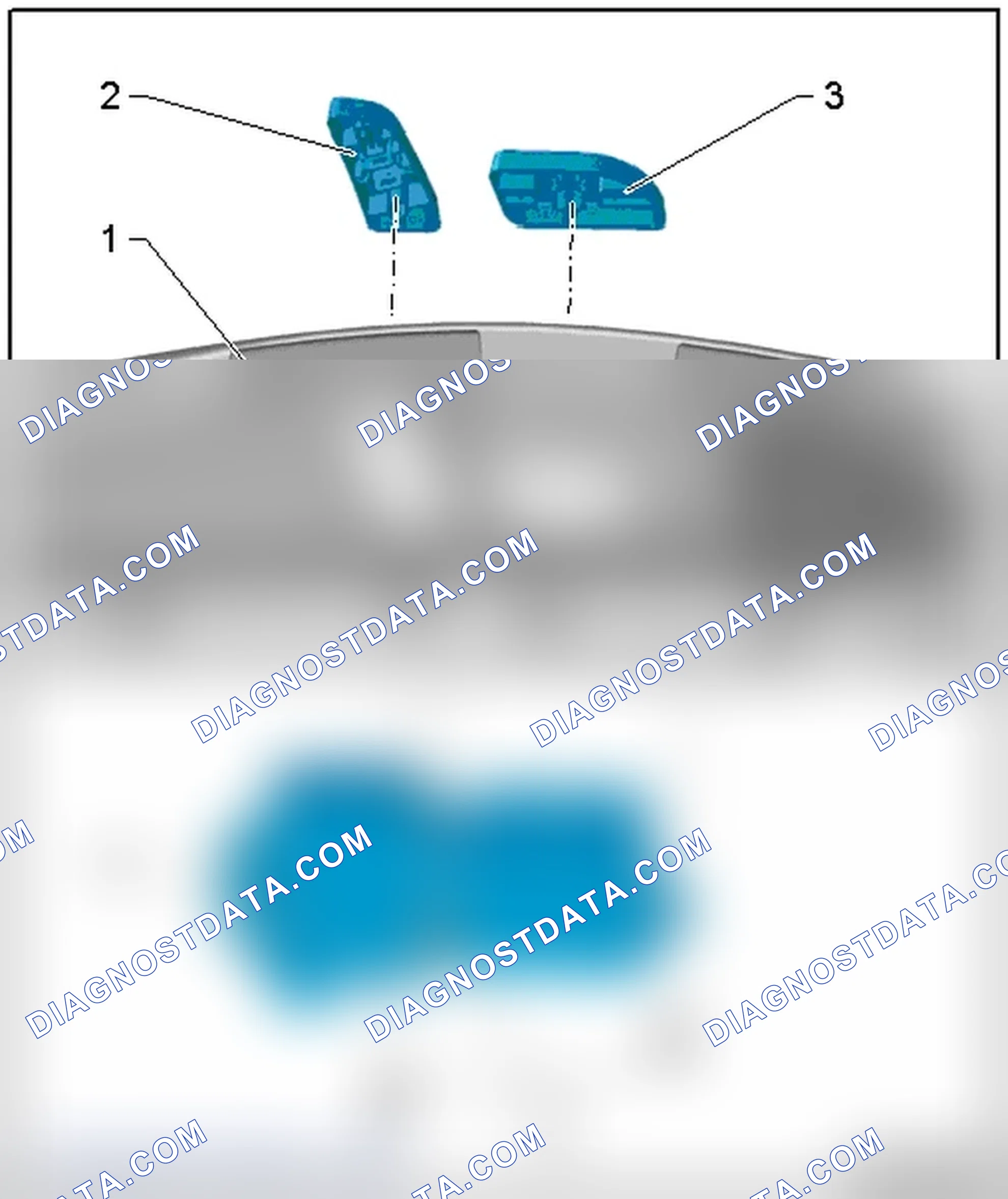 Scheme 116: SEAT ADJUSTMENT CONTROL HEAD OVERVIEW