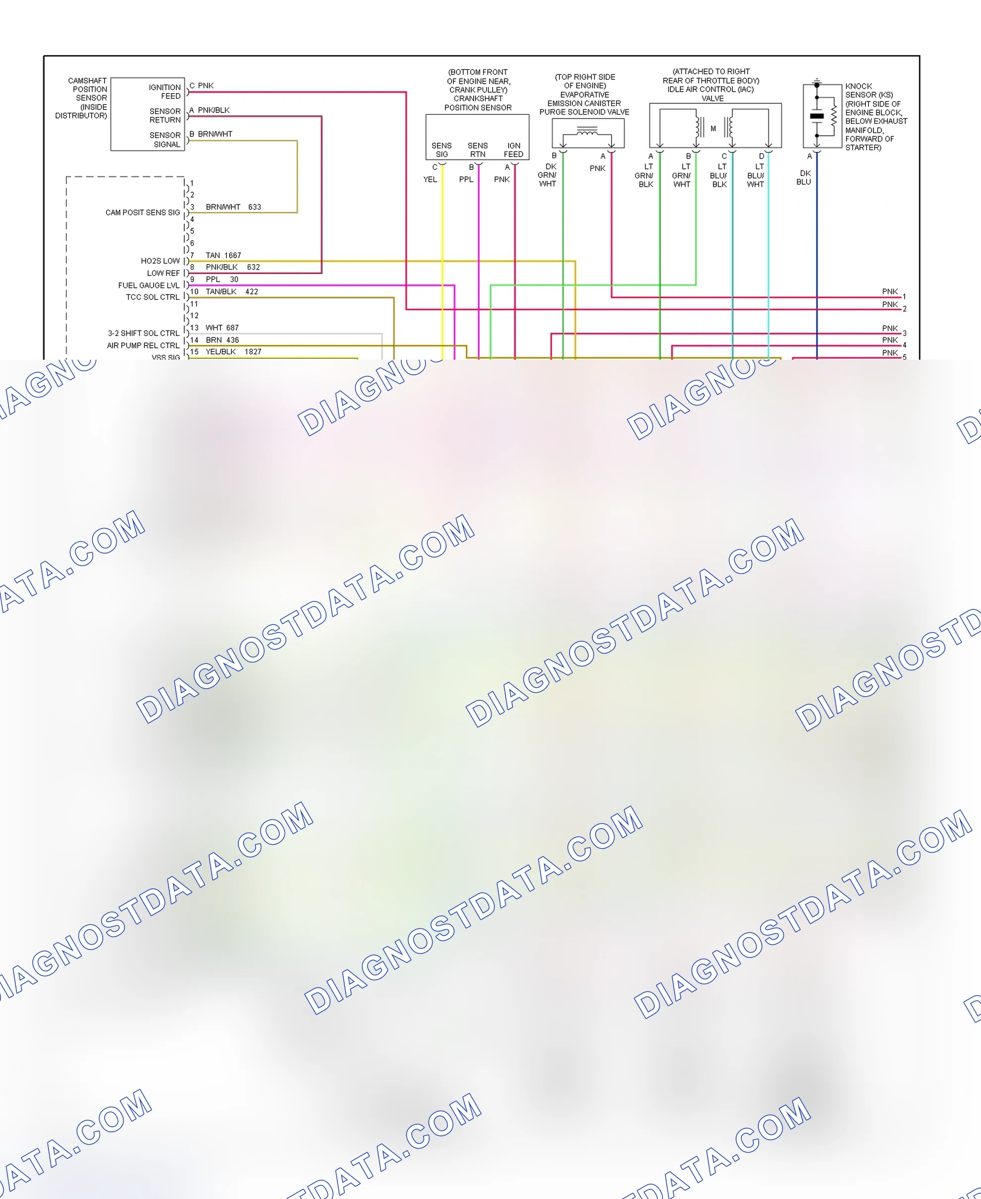 Scheme 83: PCM Wiring Diagram (Escalade, Pickup, Suburban, Tahoe & Yukon Denali - 5.7L - 1 Of 4)