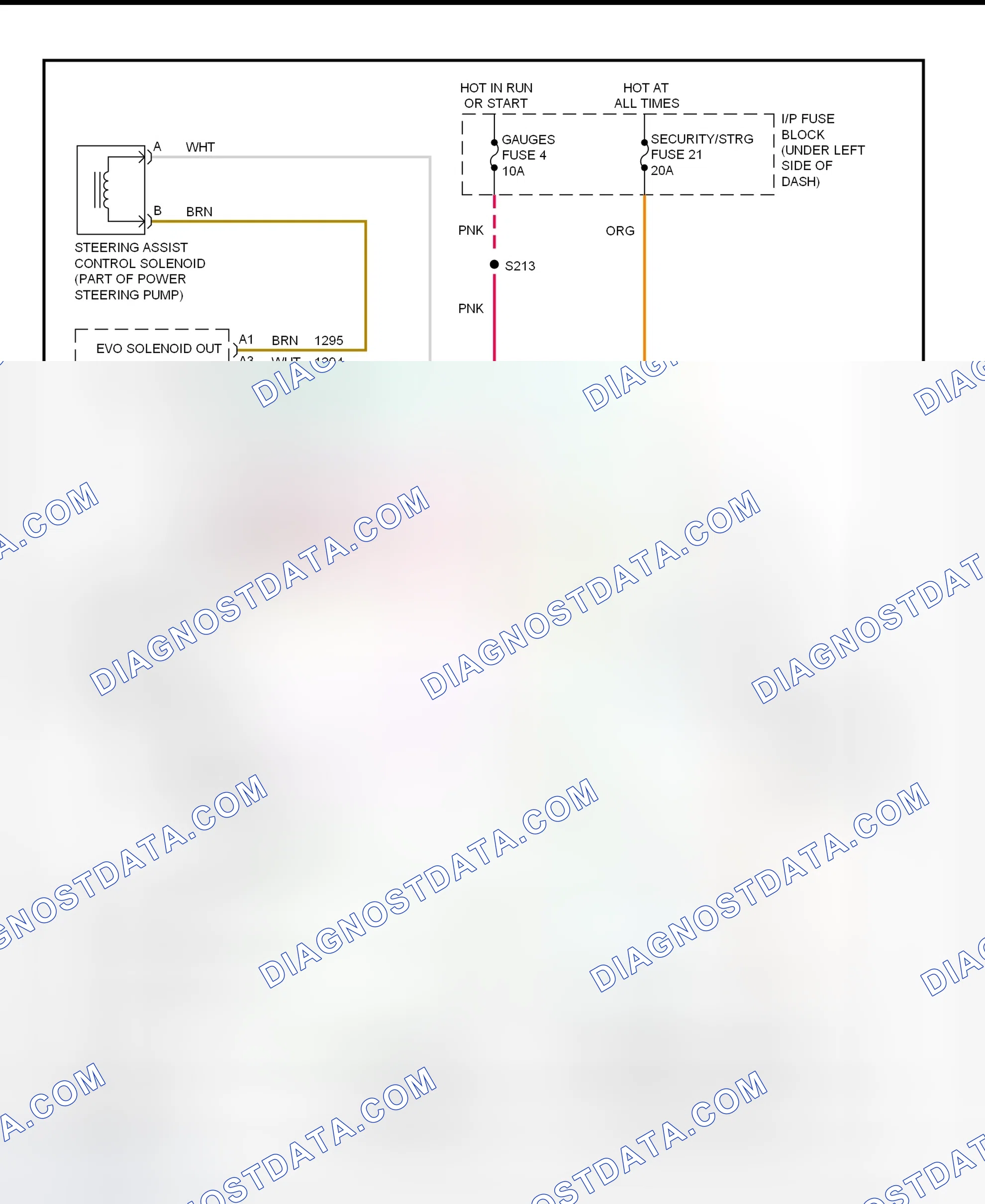 Scheme 12: Electronic Power Steering Wiring Diagram (2000 Early Body Style Escalade, Pickup, Tahoe & Yukon)