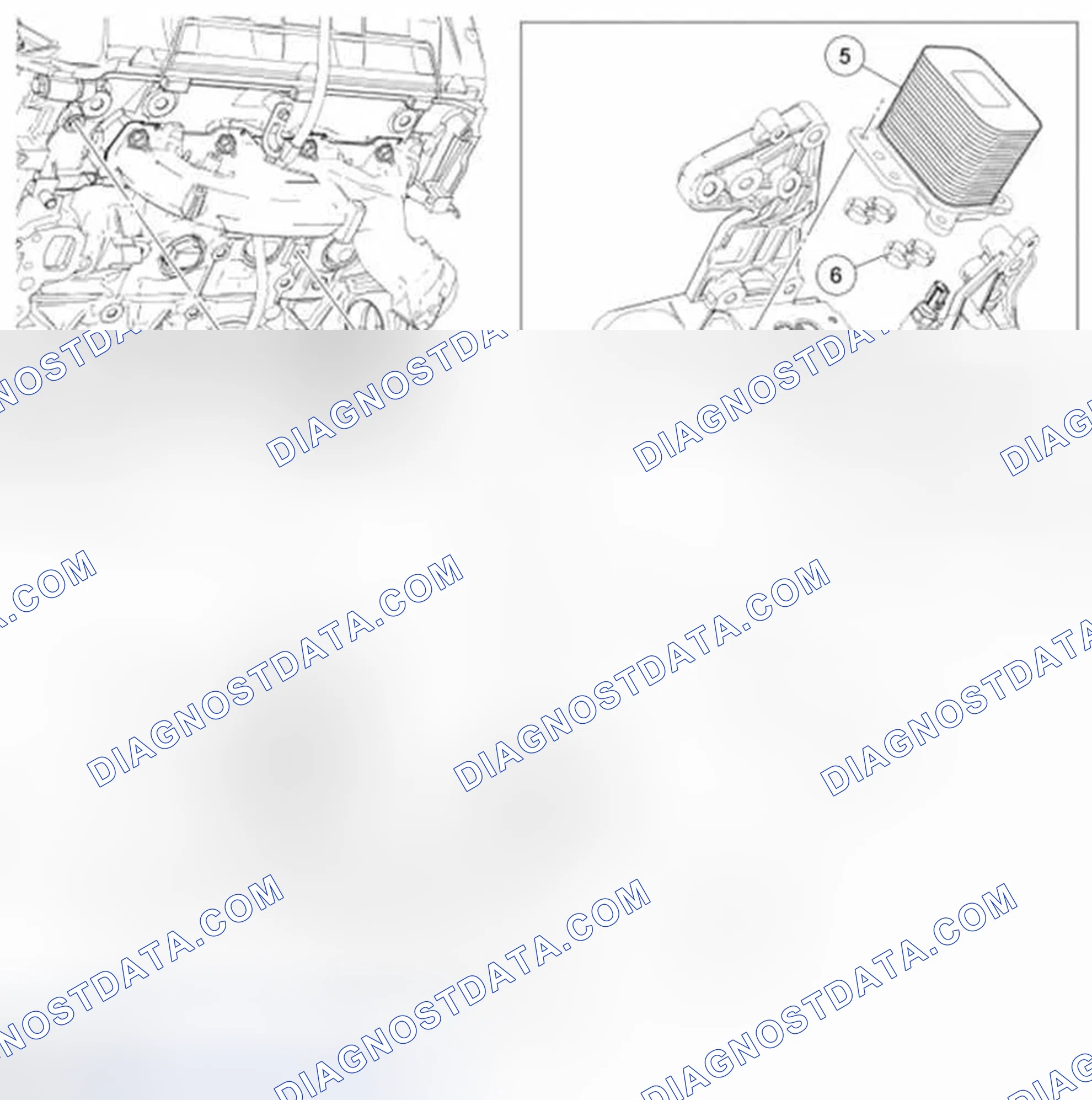 Scheme 1834: Oil Filter Adapter Assembly