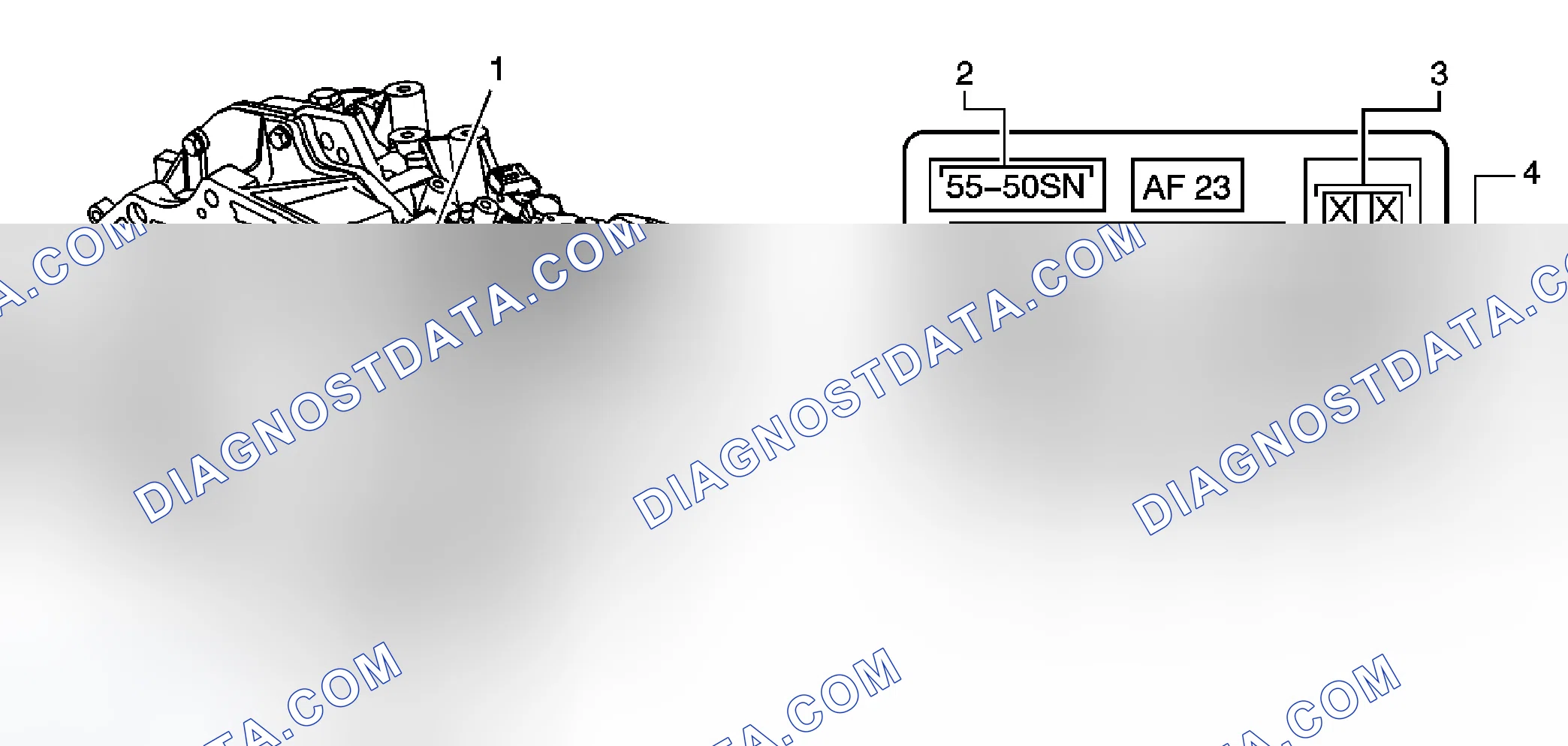 Scheme 8: Automatic Transmission AF33 5-Speed Derivative Location, M45