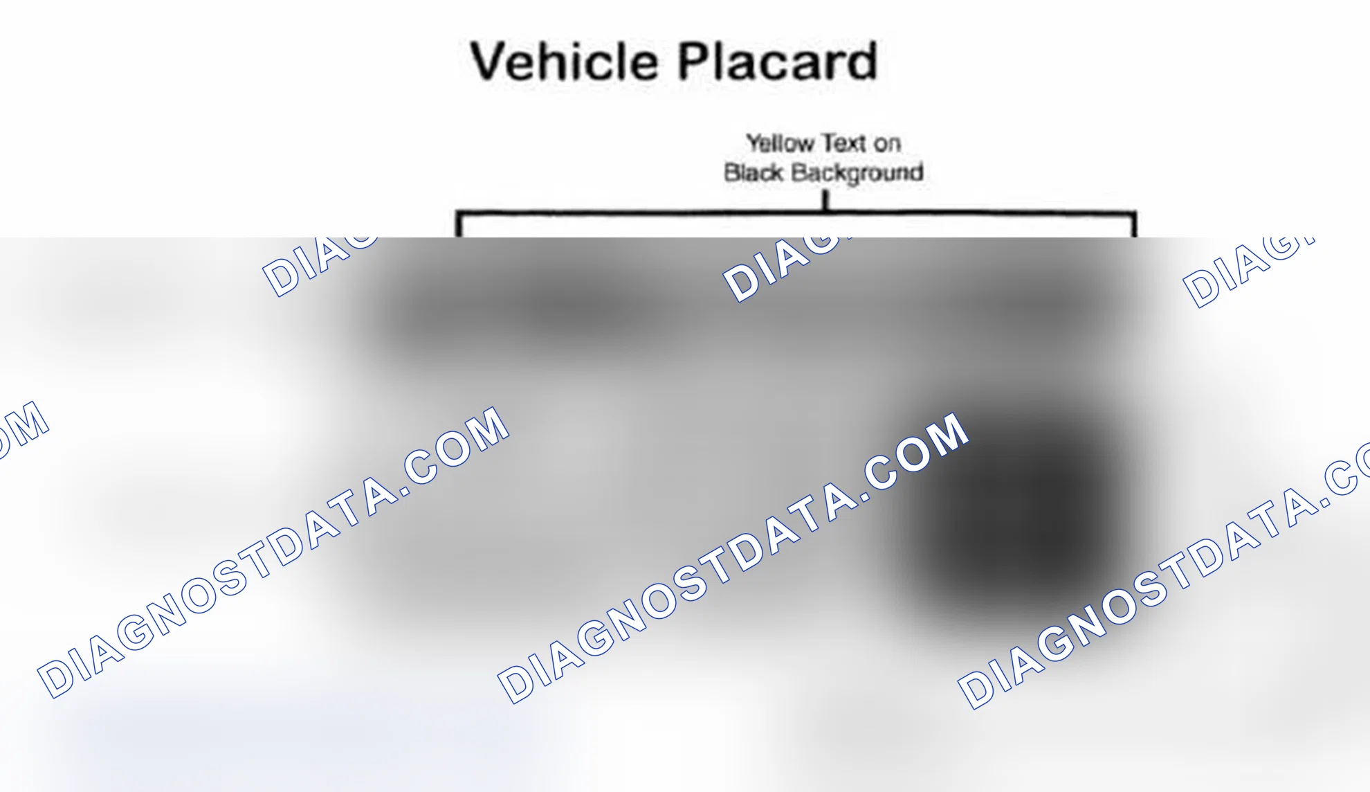 Scheme 5: Vehicle Tire Placard - Typical