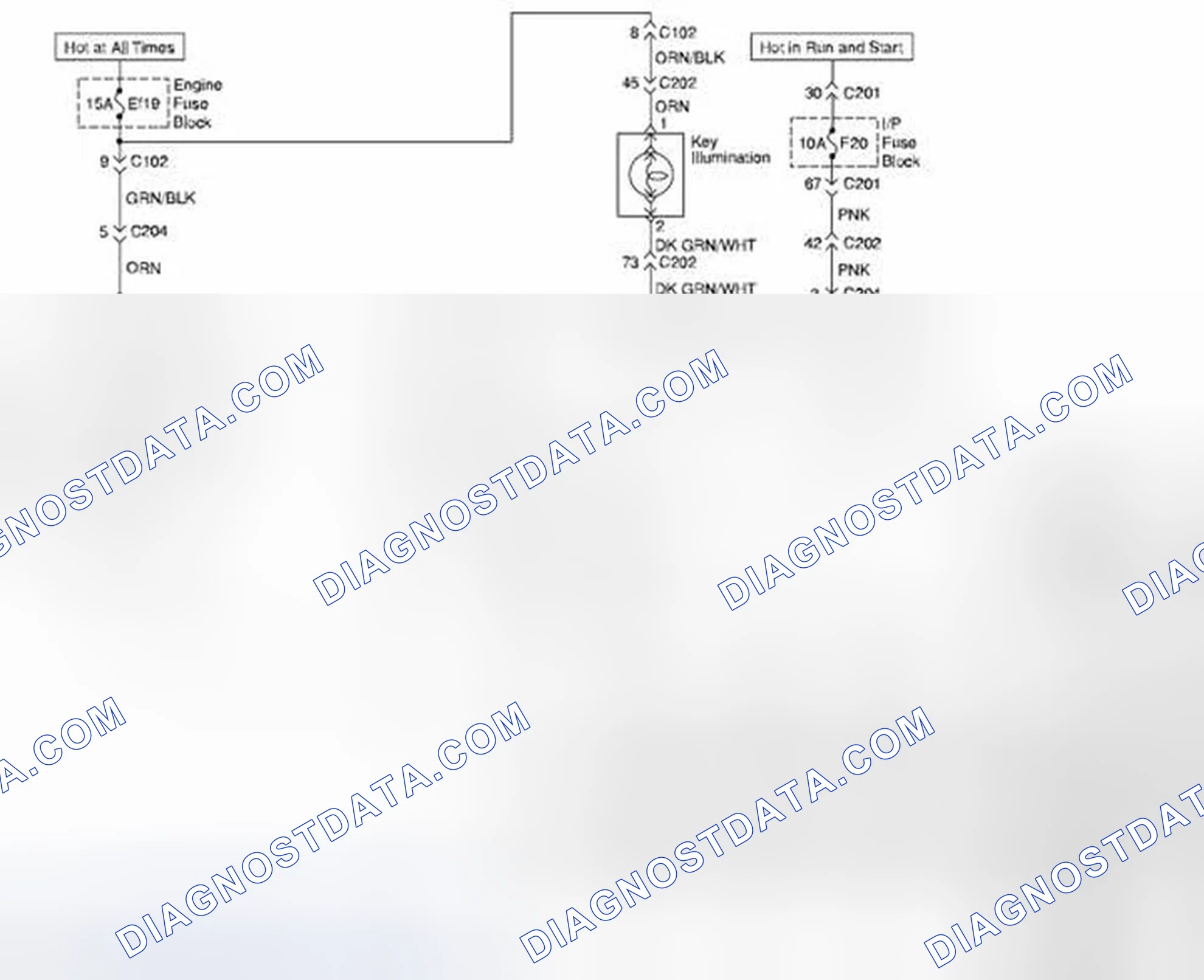 Scheme 21: Interior Courtesy and Luggage Compartment Lamp Circuit Diagram