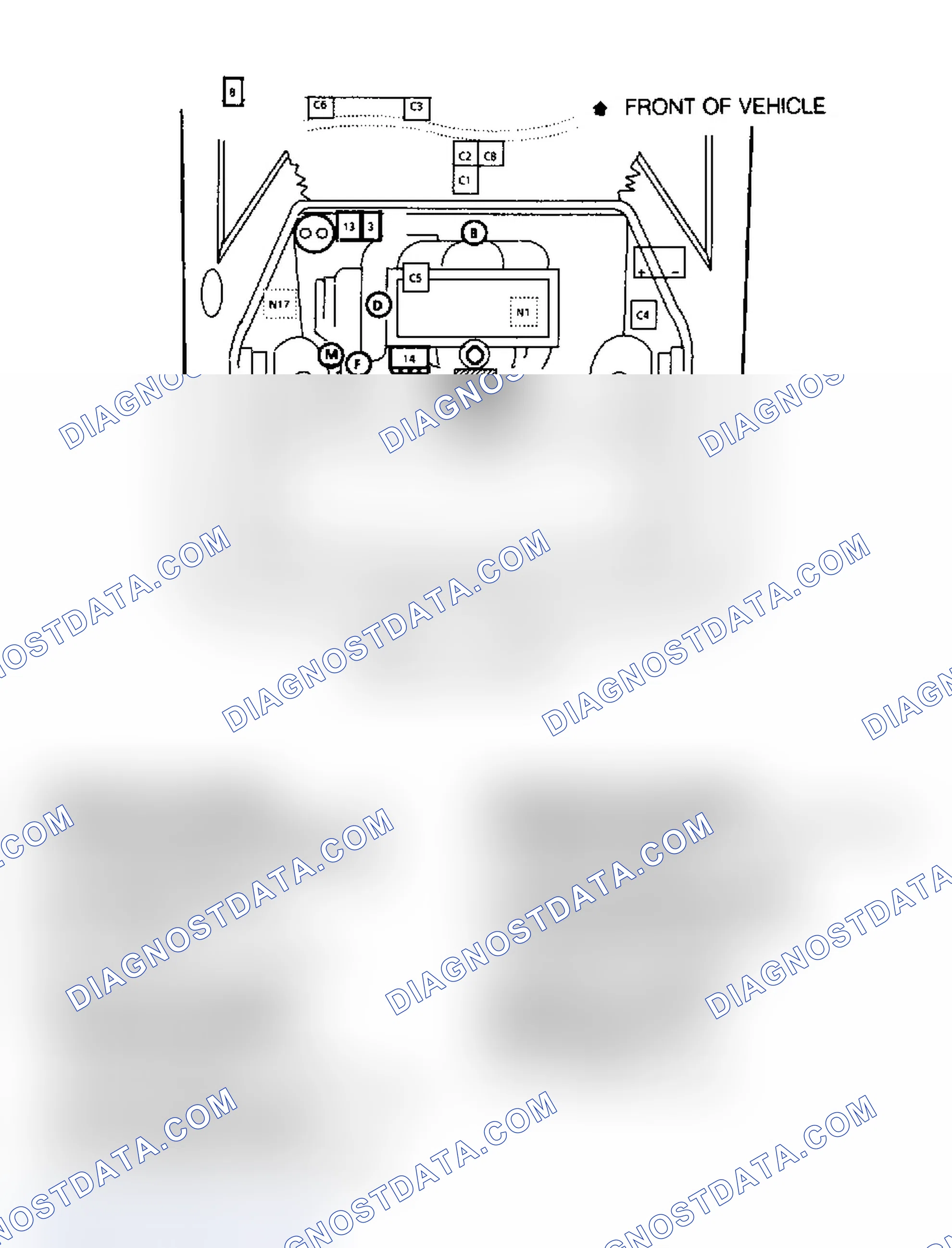 Scheme 509: TBI Component Locations, P Body 2.5L (VIN R)