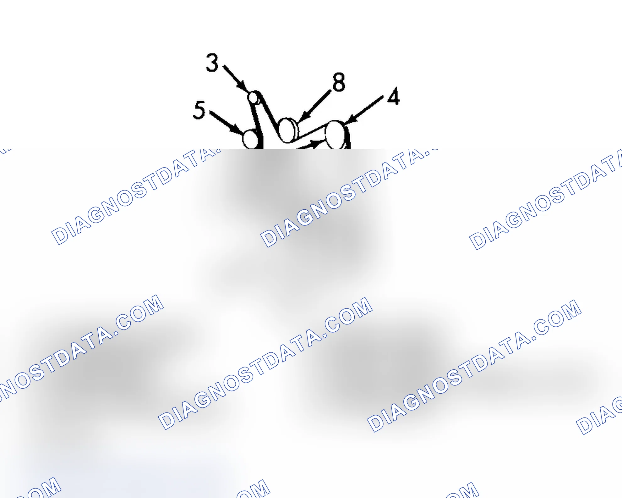 Scheme 14: SERPENTINE BELT ROUTING ("G" SERIES WITH 7.4L)