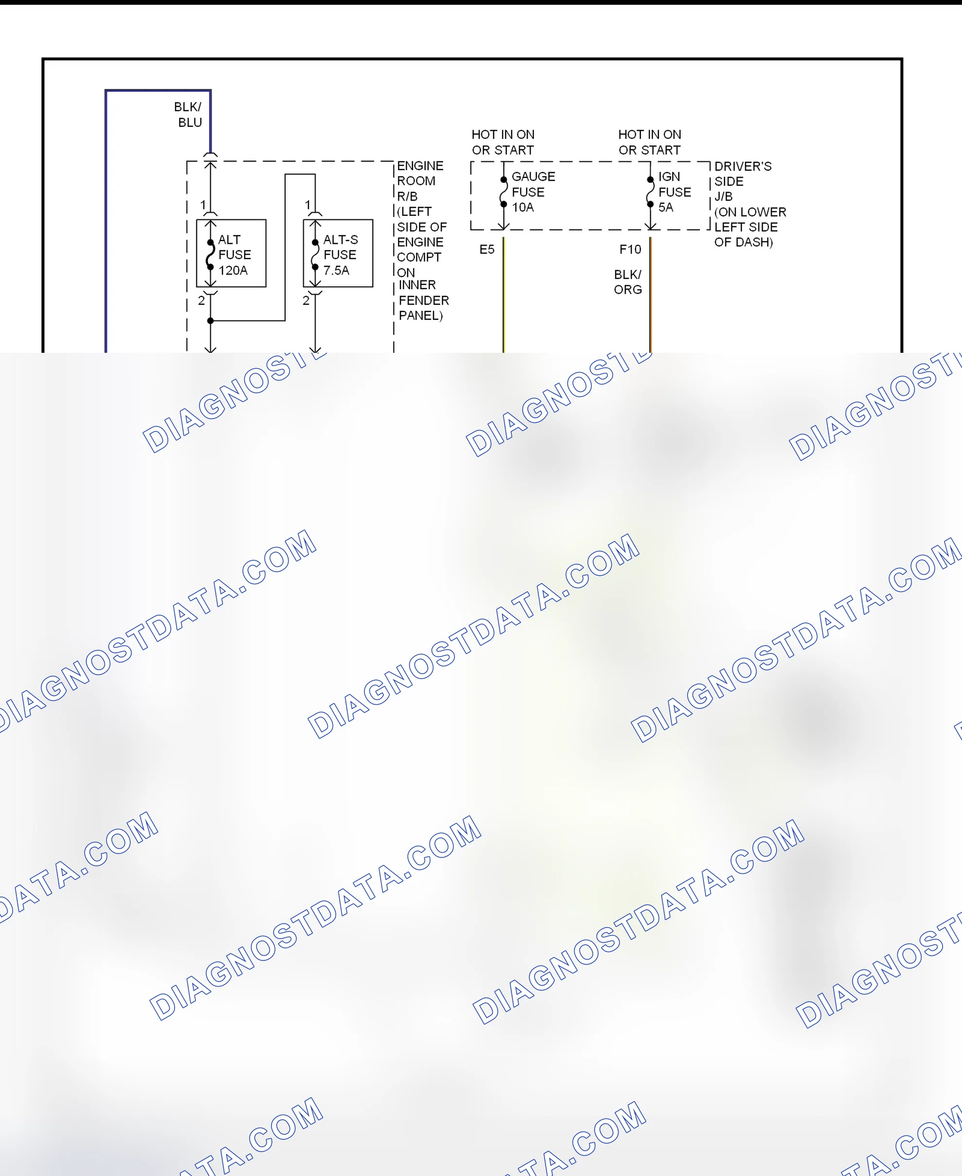 Scheme 19: Charging System Wiring Diagram (Tundra)