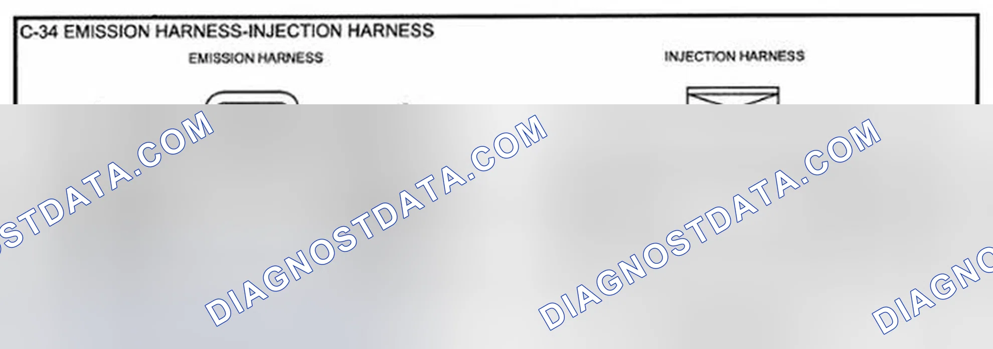 Scheme 57: Identifying Emission And Injunction Harness Connector Terminals (C-34)