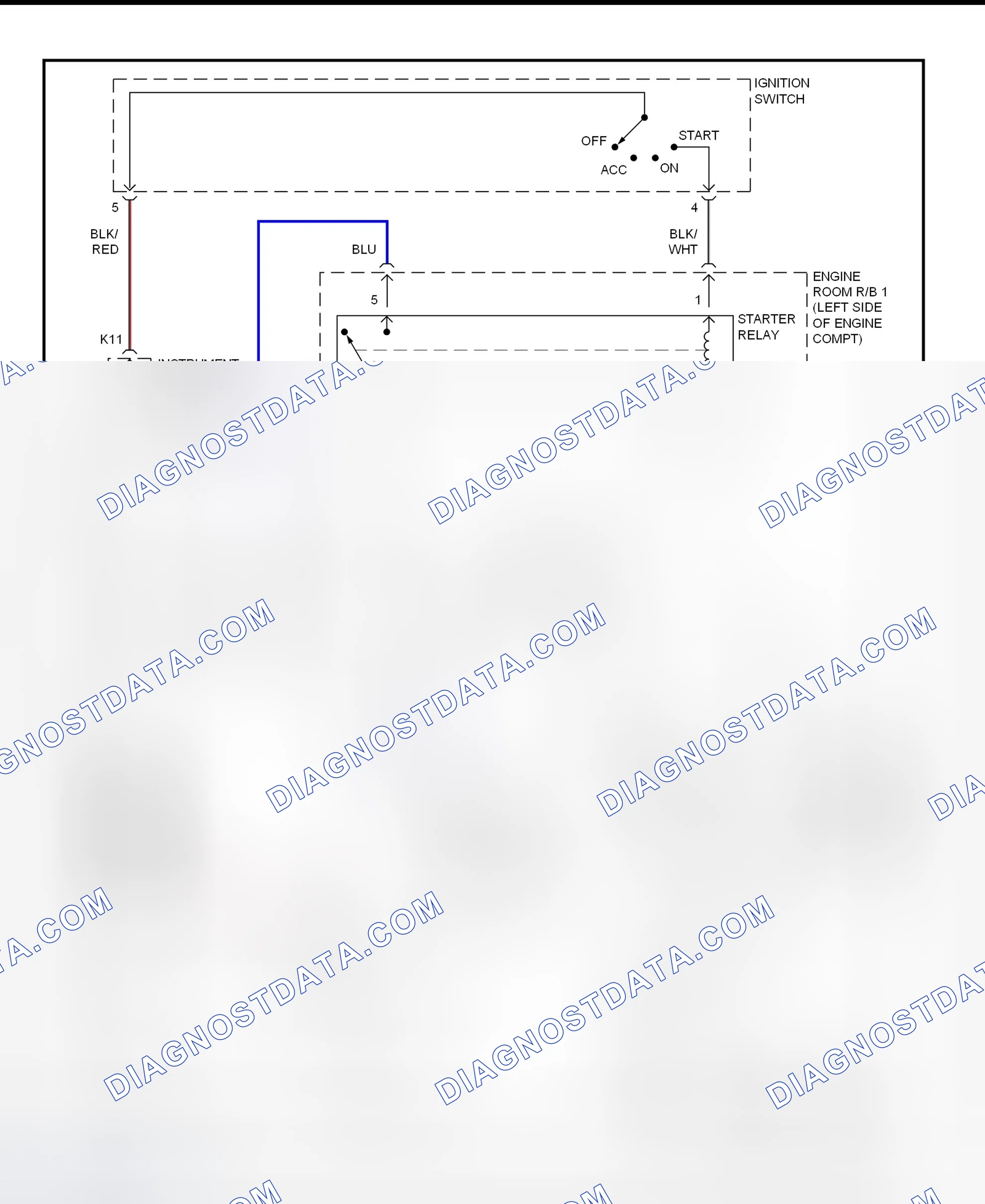 Fig. 22: Starting System Wiring Diagram (Celica)