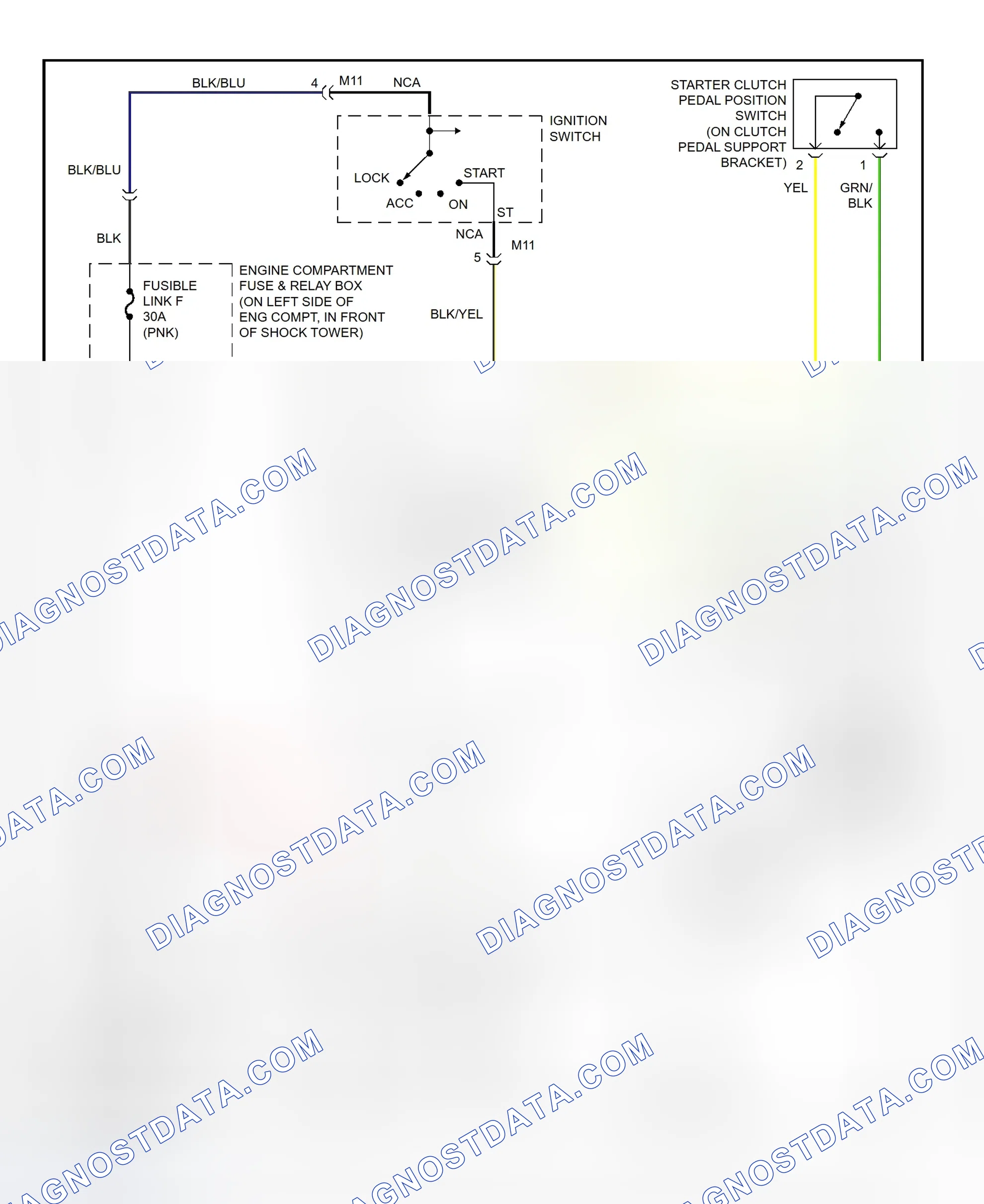 Scheme 2: Starting System Wiring Diagram (Accent - Canada)