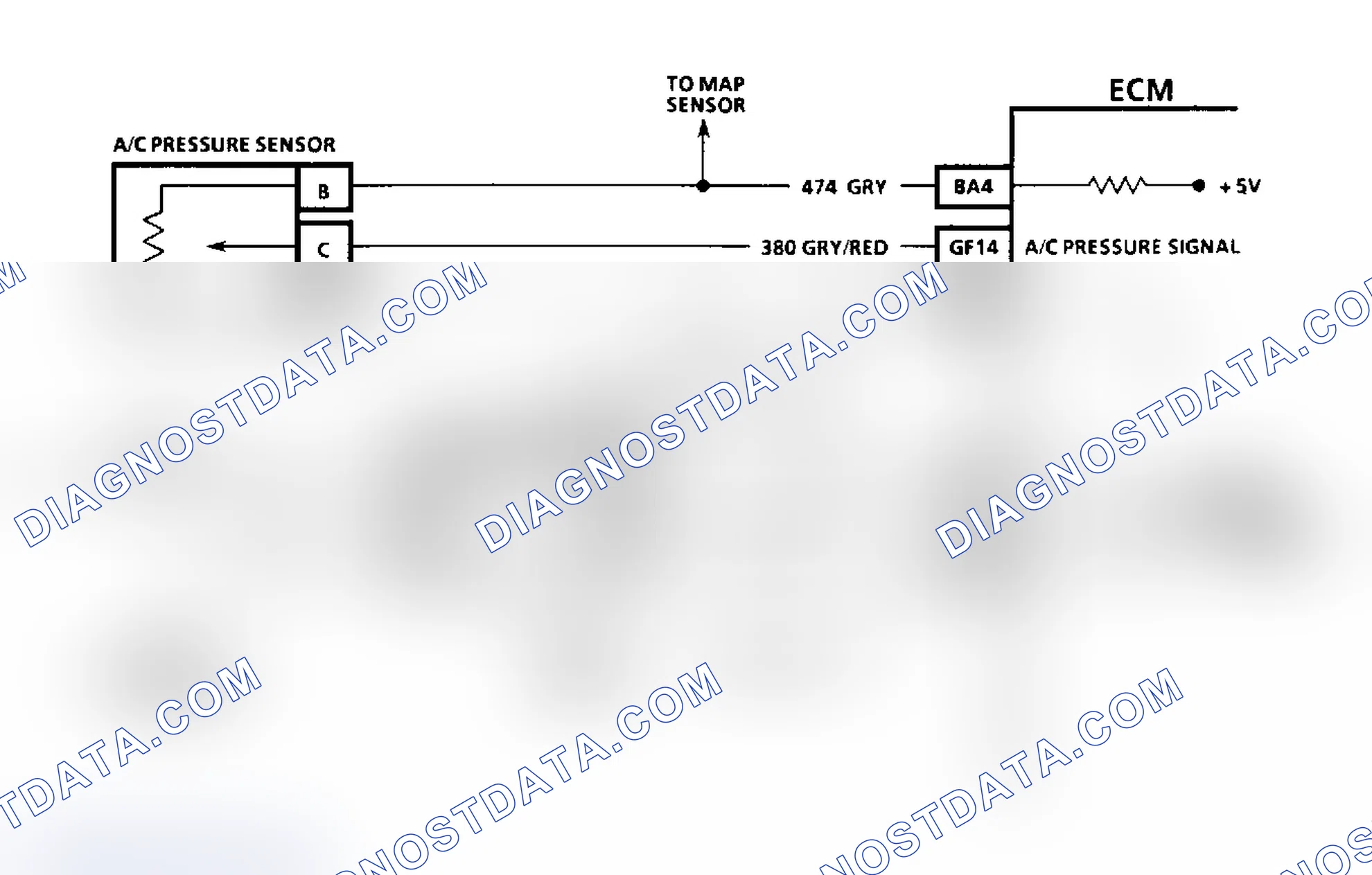 Scheme 155: Code 66, Schematic, A/C Pressure Sens, "J" Body