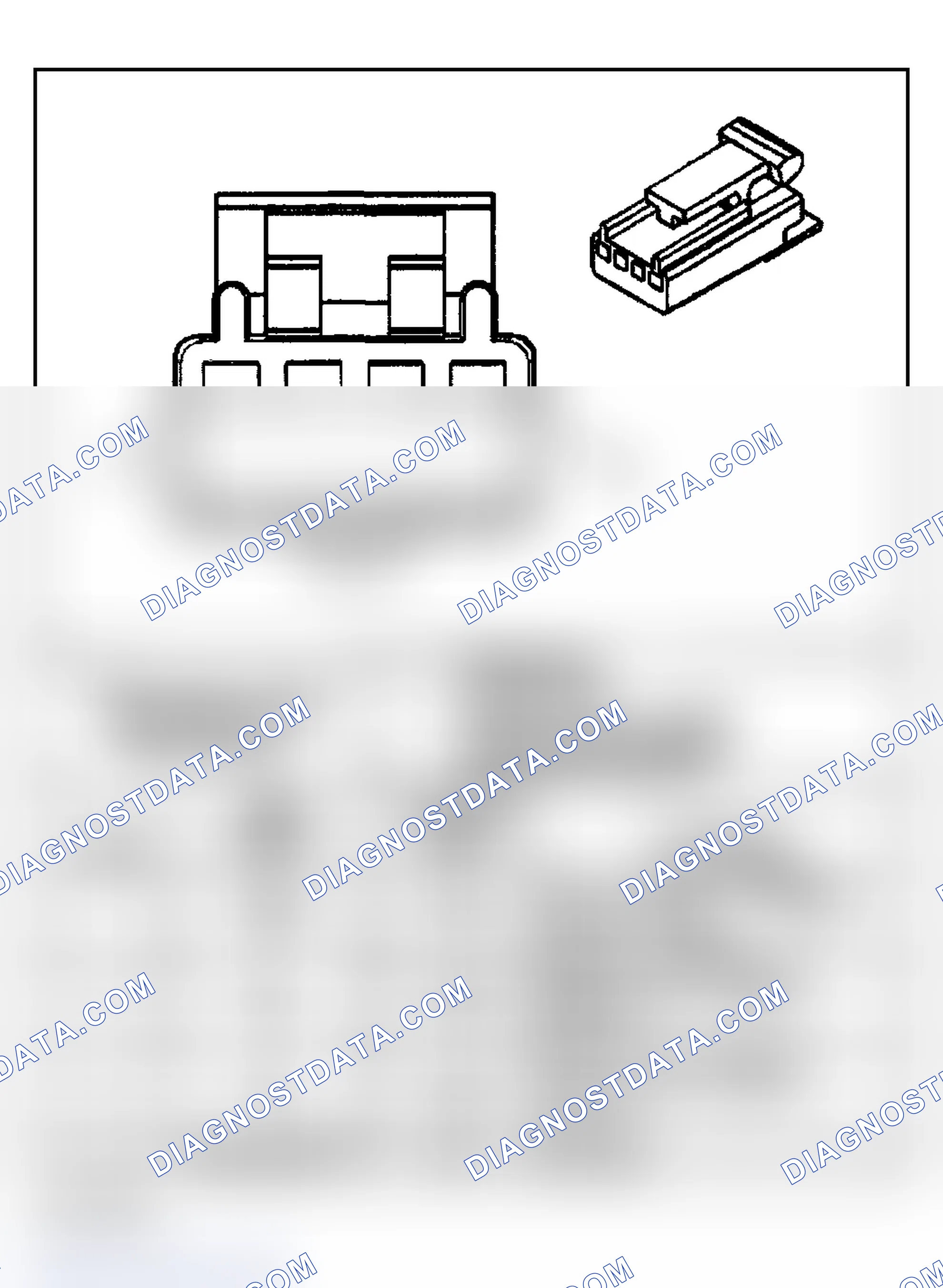 Scheme 170: KEYLESS ENTRY CONNECTOR END VIEWS