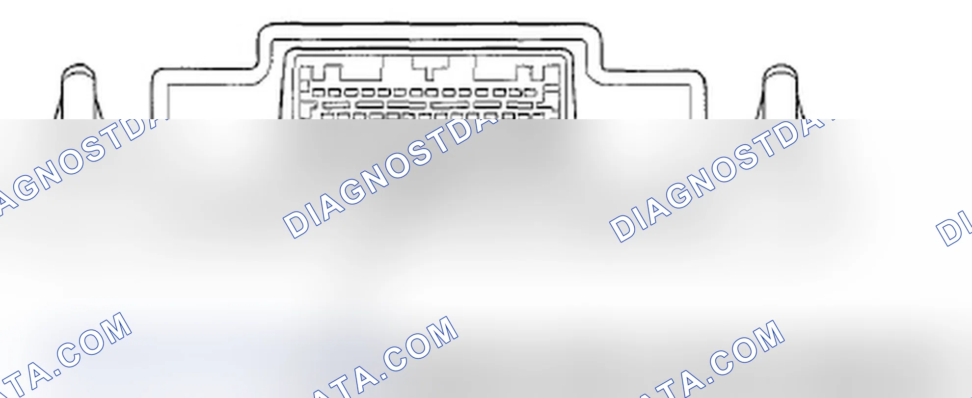 Scheme 534: HandsFreeLink Control Unit Connector for Inputs and Outputs