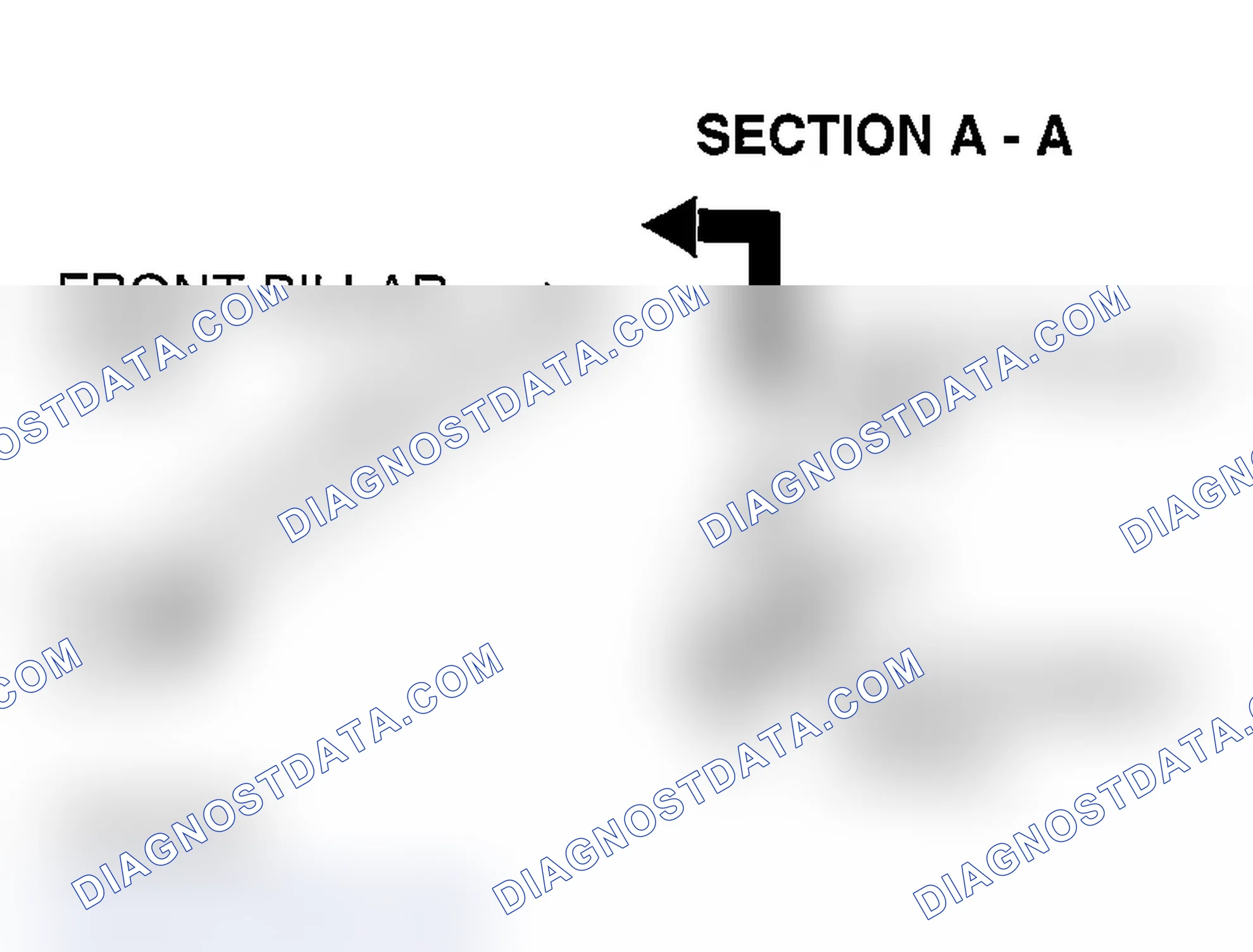 Scheme 15: << A >> FRONT PILLAR TRIM REMOVAL