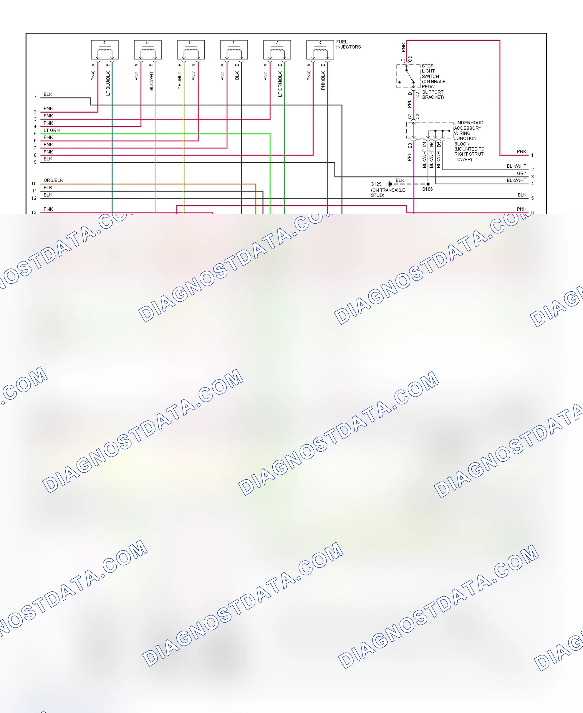 Scheme 115: PCM Wiring Diagram (Grand Prix - 3.8L VIN K - 2 Of 4)