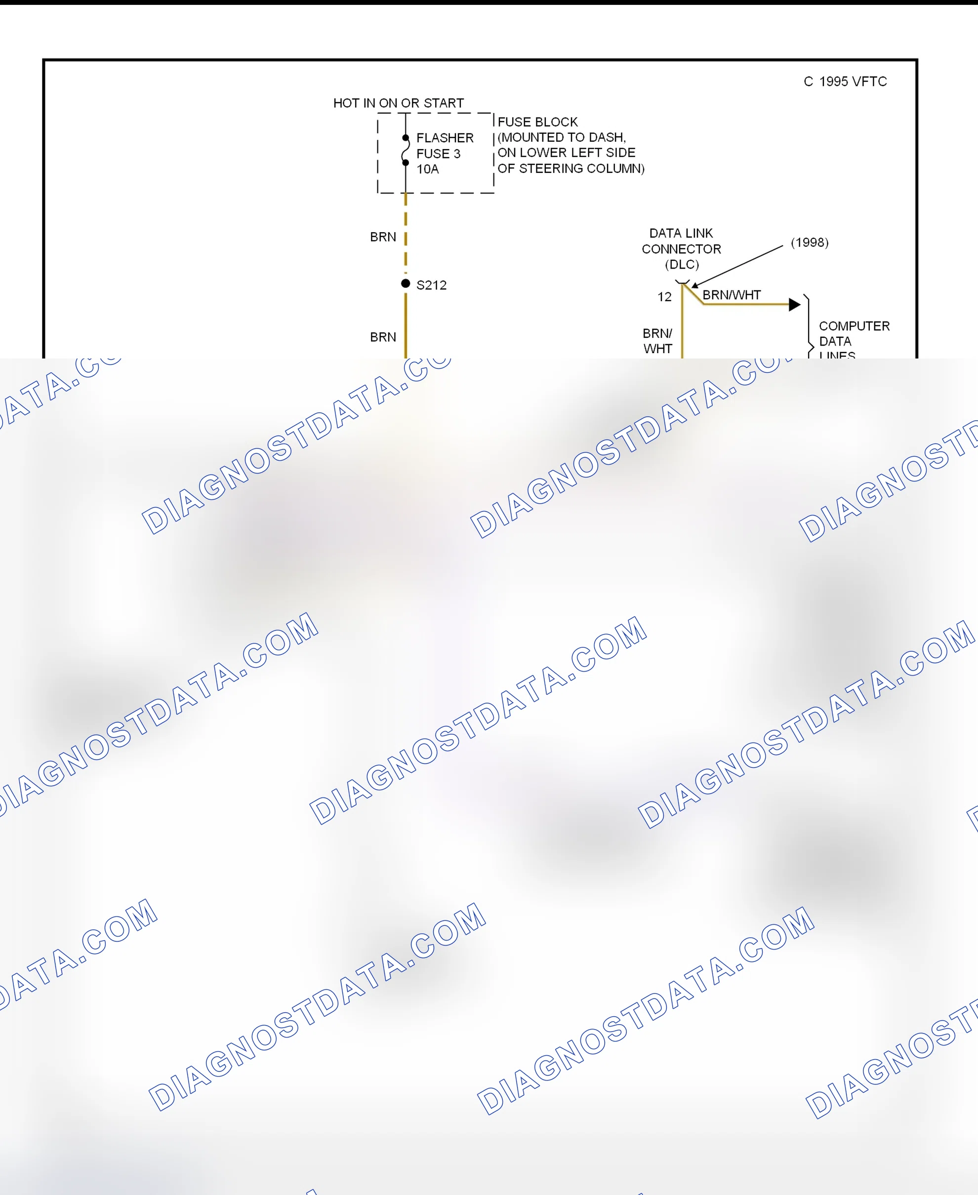 Scheme 3: Electronic Steering Wiring Diagram (Catera)