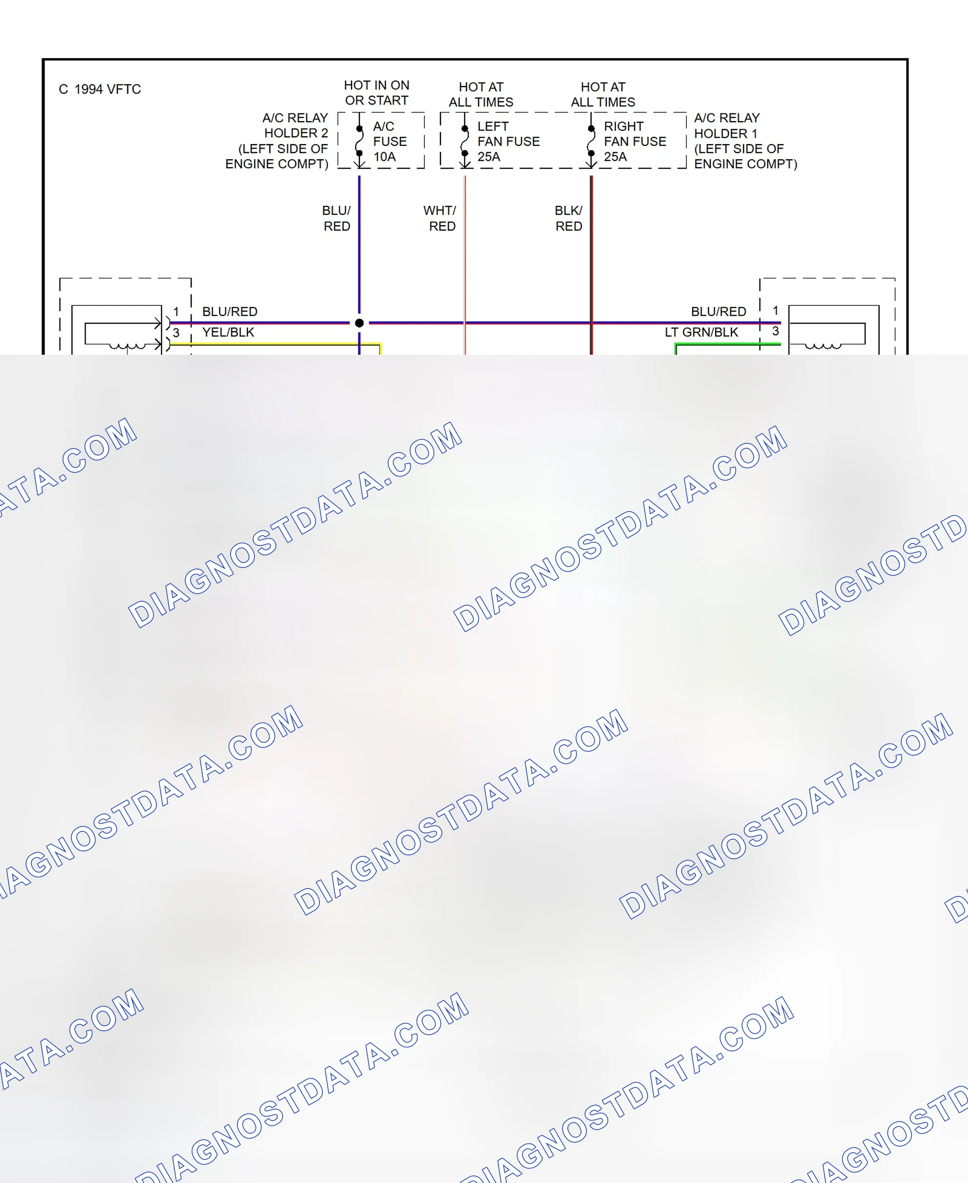 Scheme 9: Electric Cooling Fan System Wiring Diagram (1997 SVX)