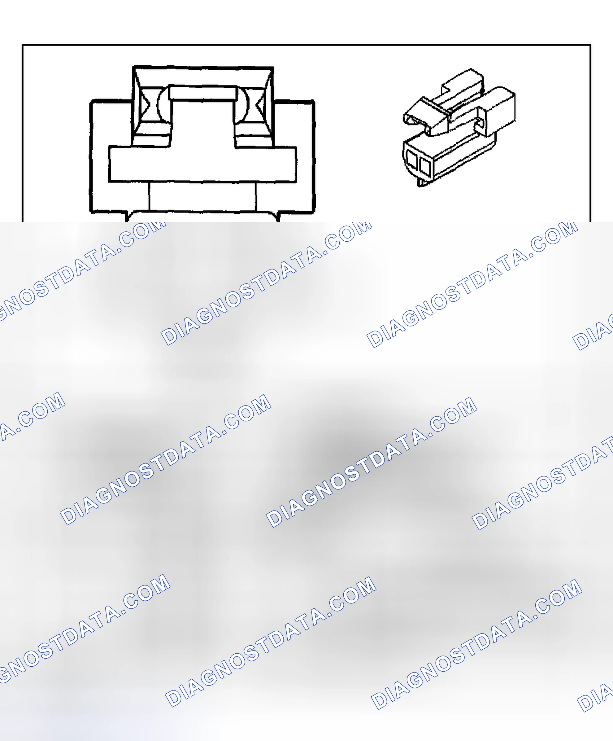 Scheme 361: Automatic Transmission Shift Lock Control Connector End Views