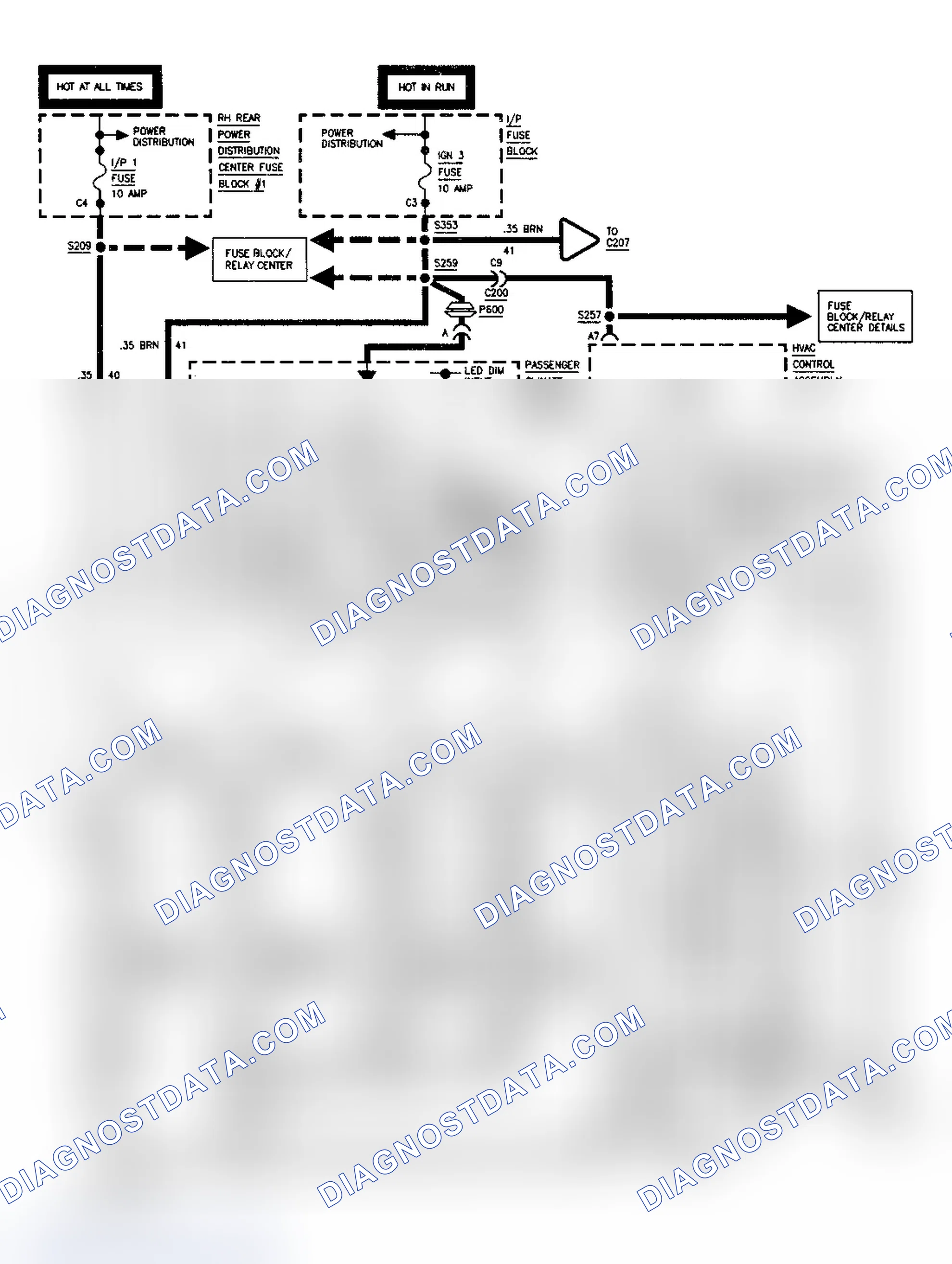 Scheme 14: DTC 034 - DATA LOSS FROM PASSENGER-SIDE CLIMATE CONTROL TO PROGRAMMER (RIVIERA)