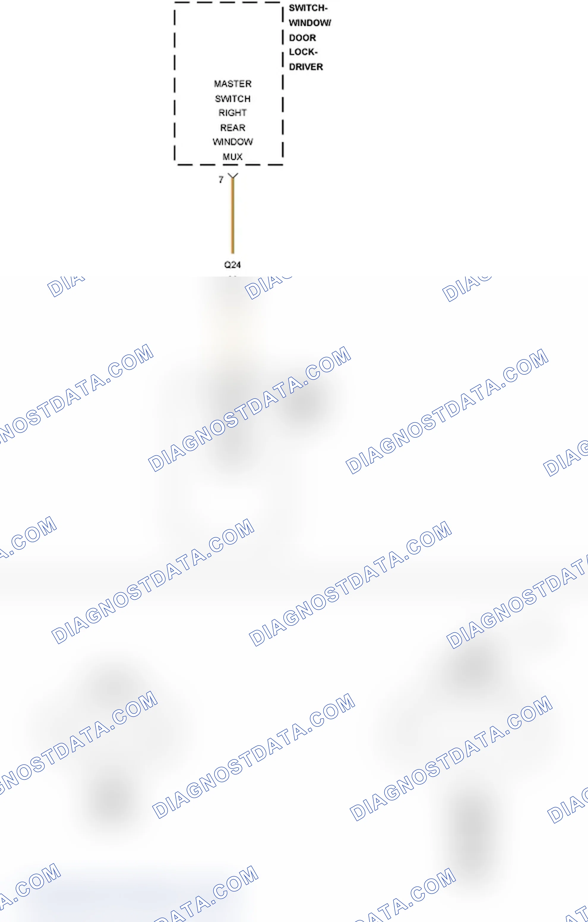 Scheme 324: B19FD-RIGHT REAR WINDOW SWITCH CIRCUIT STUCK - JS27