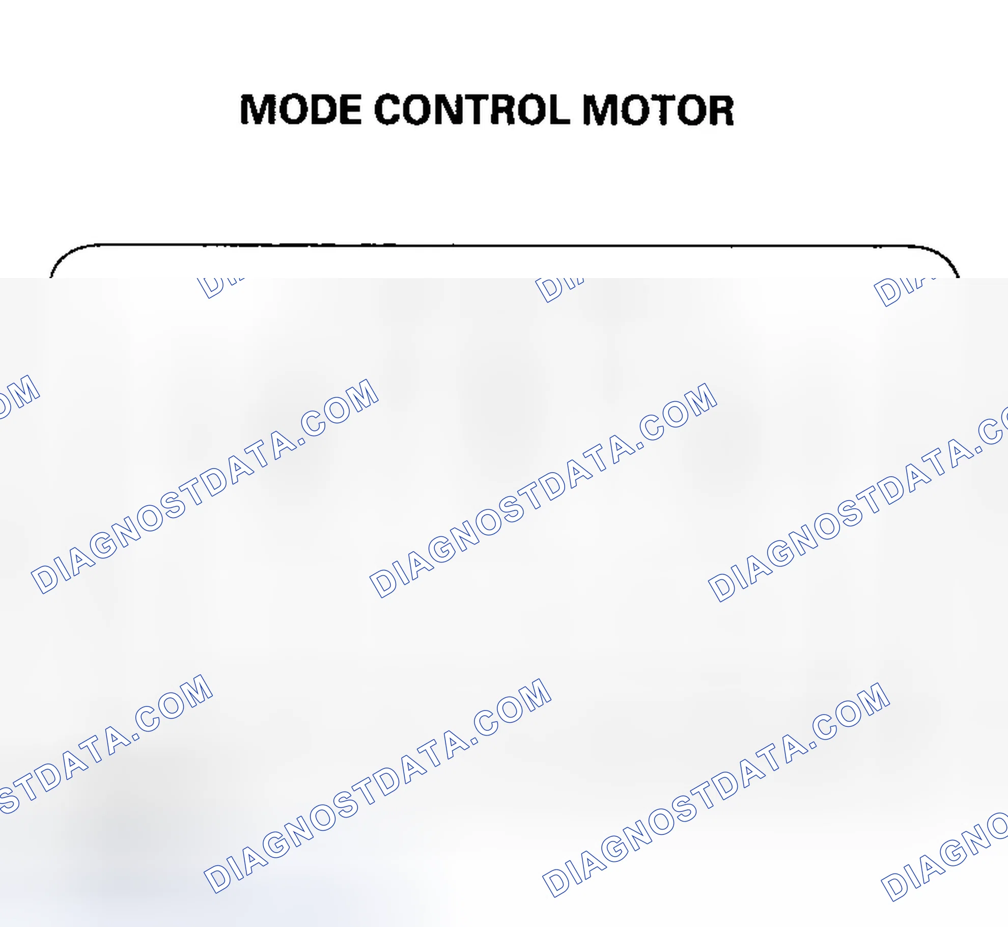 Scheme 53: Mode Control Motor Test