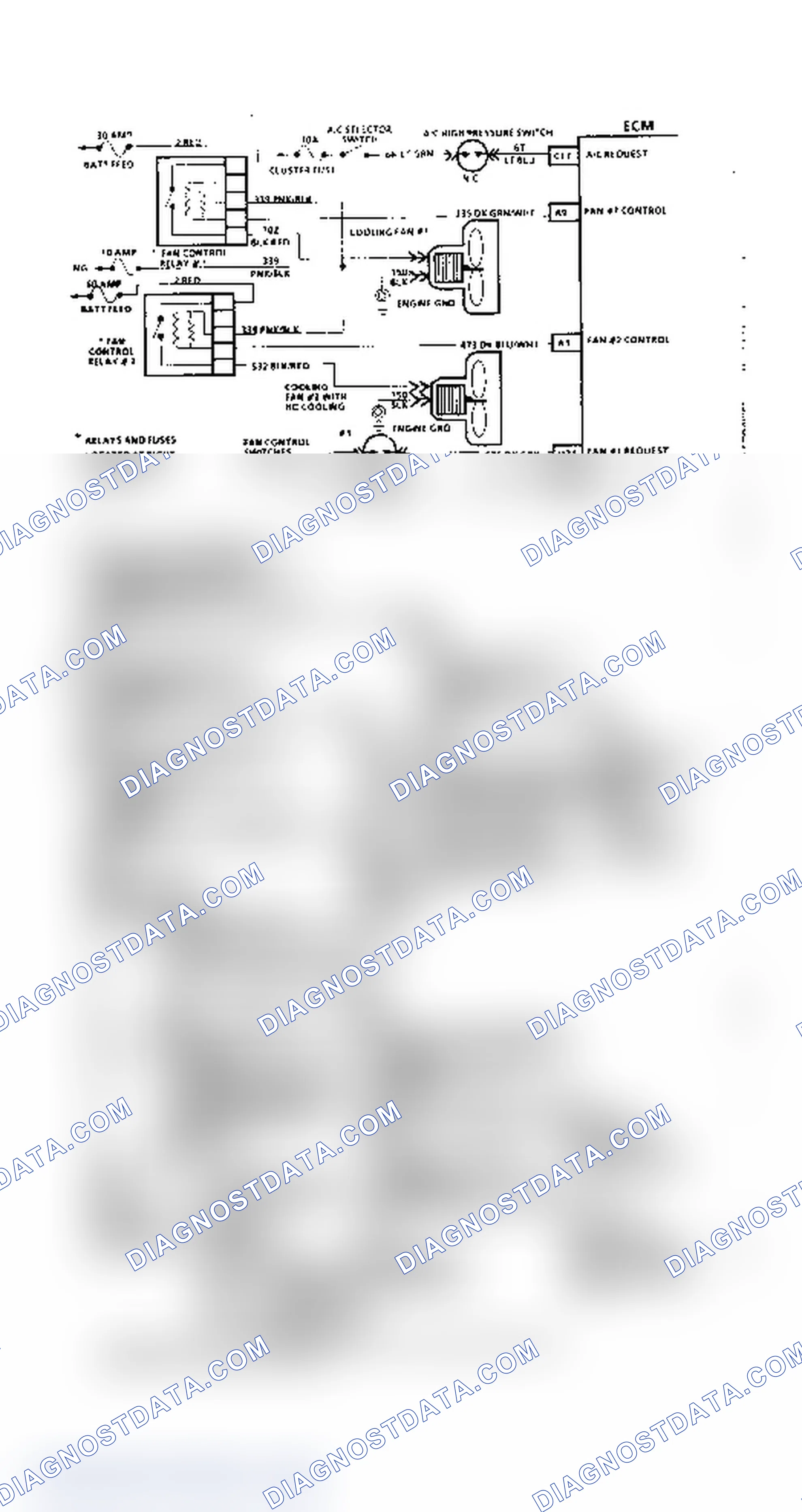 Fig. 2: Chart C-12, (1 of 2) Engine Cooling Fan 2.8L TPI