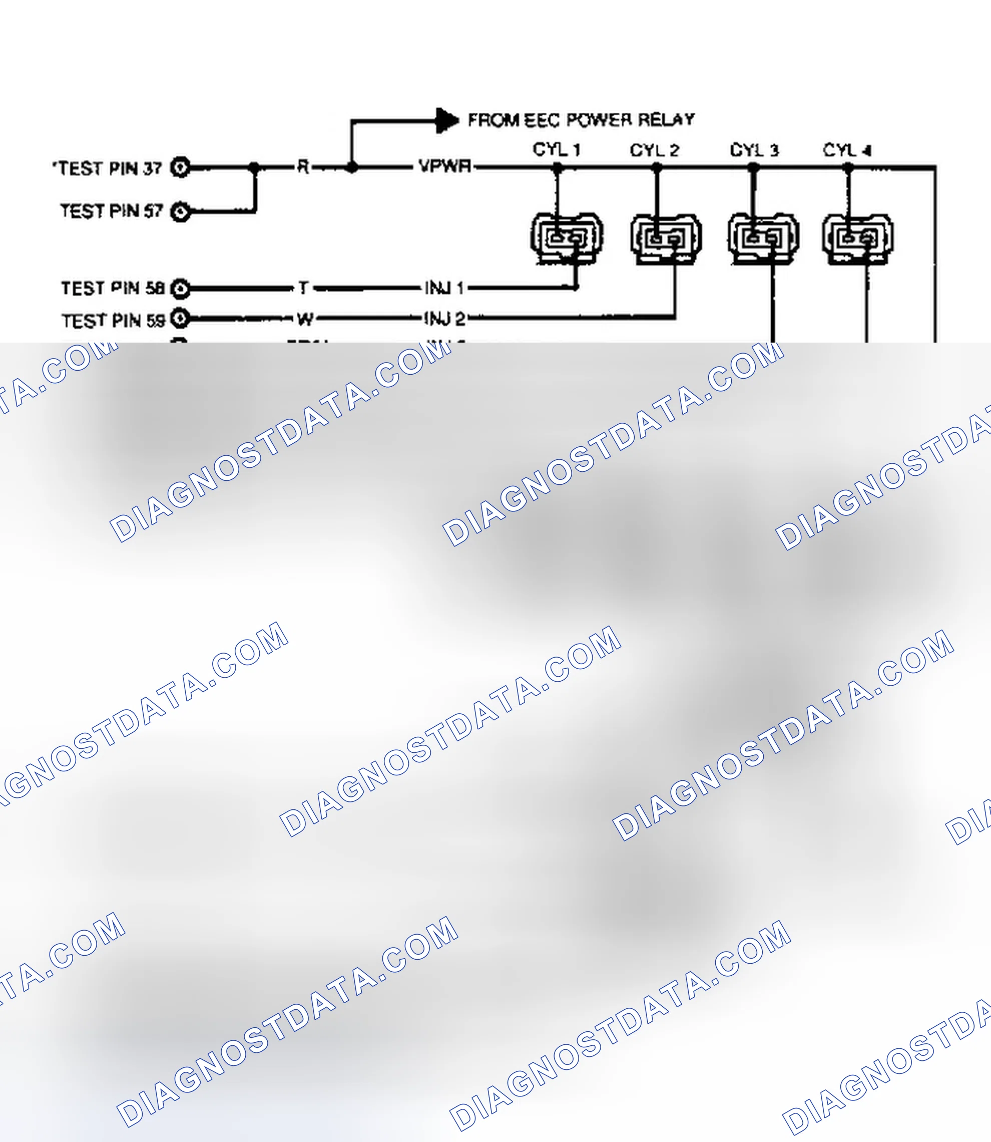 Scheme 55: Test Schematic (Mark VII 5.0L & Mustang 5.0L)