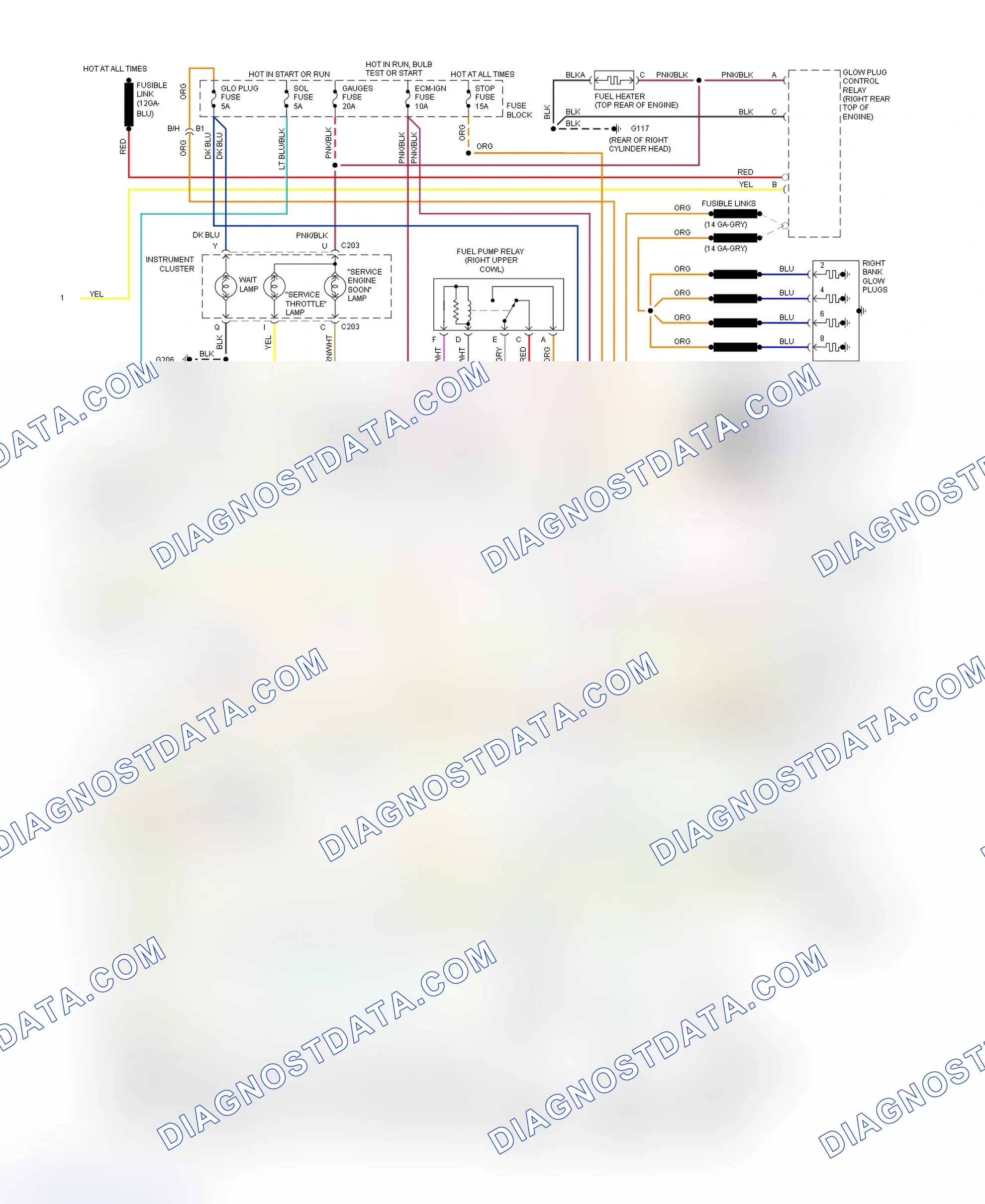Scheme 391: Wiring Diagram For Blazer, Pickup, Sierra, Suburban & Yukon With 4L80-E (2 Of 2)