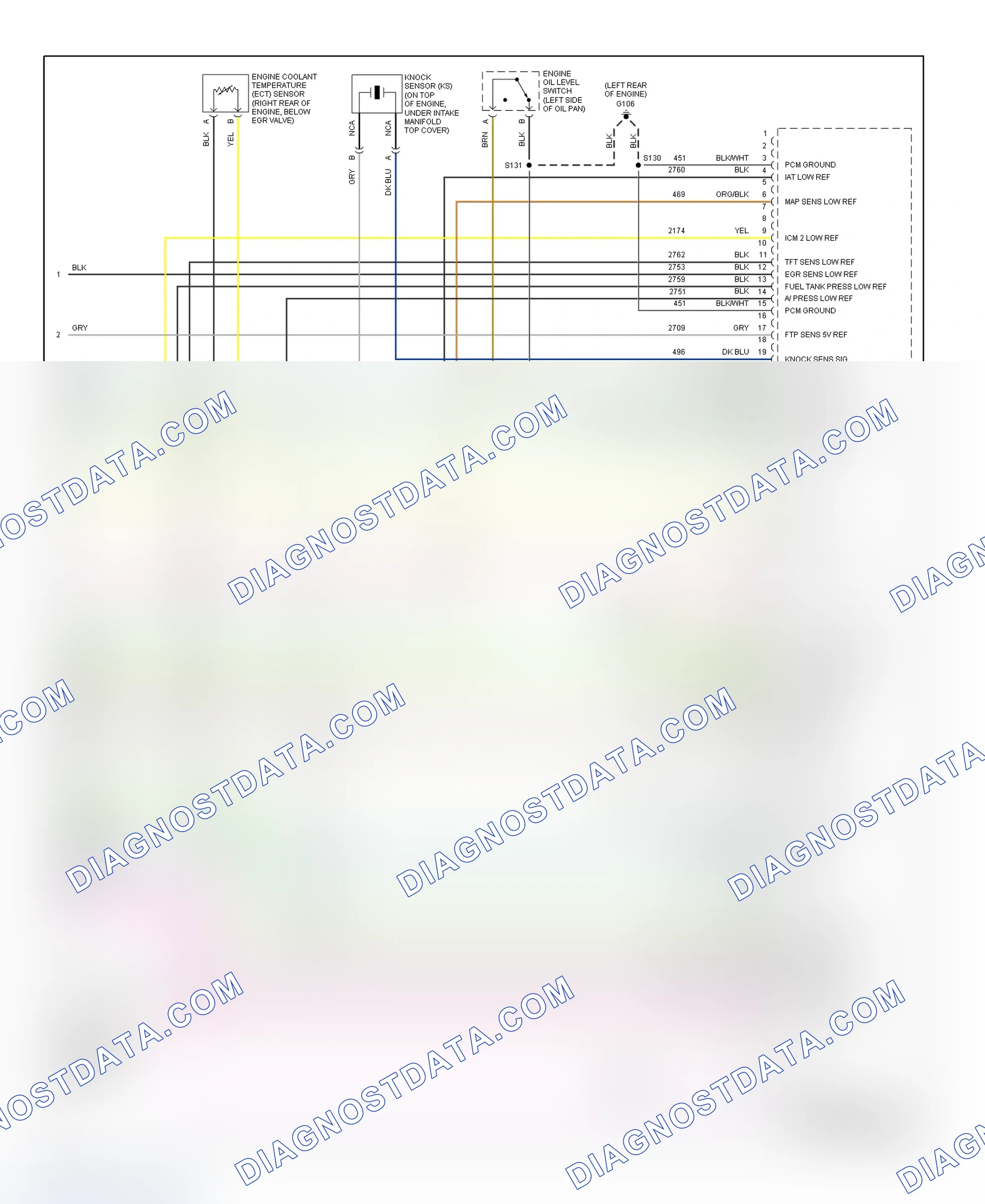 Scheme 214: PCM Wiring Diagram (Seville - 4.6L - 5 Of 5)