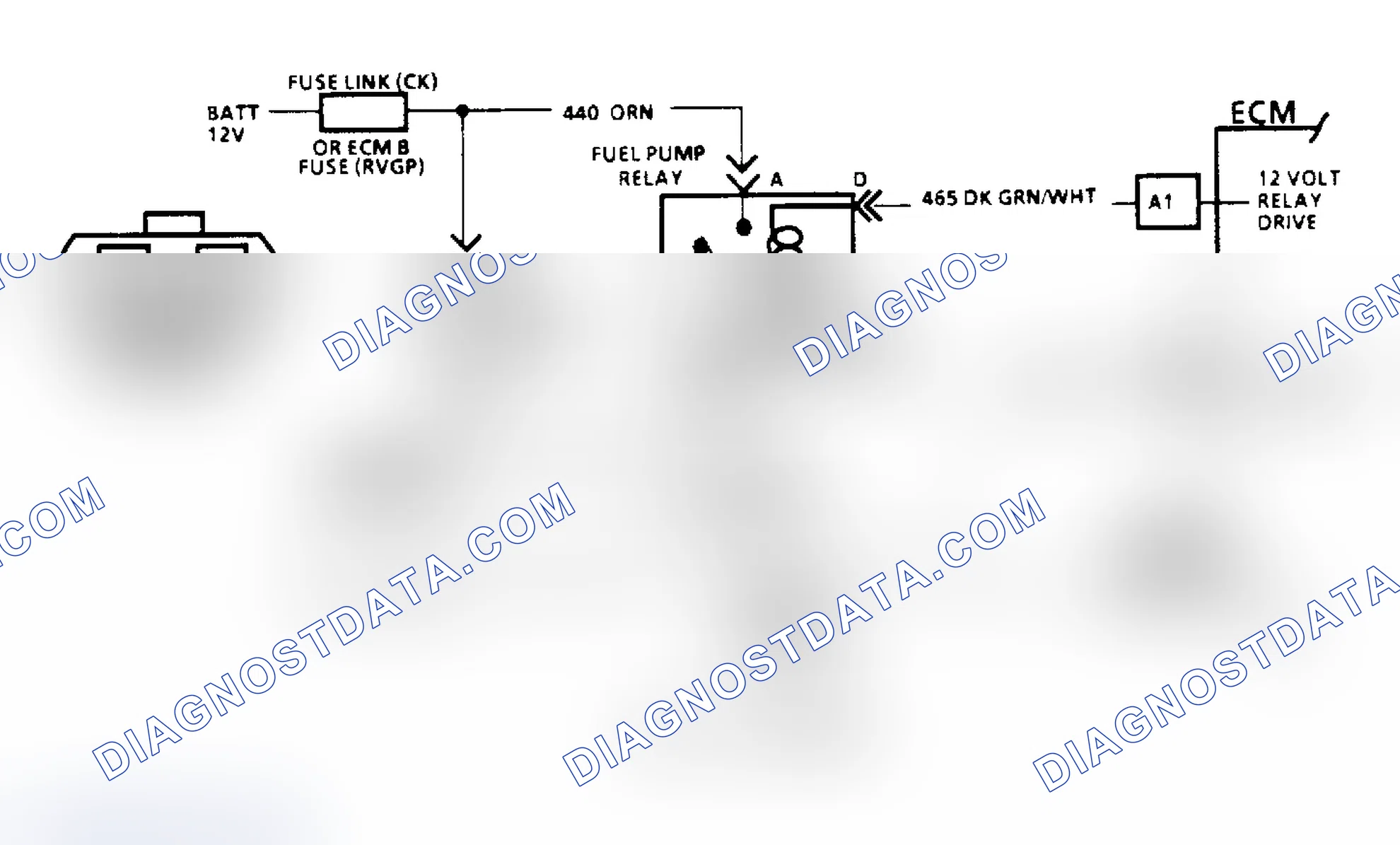 Scheme 83: Code 54, Fuel Pump Schematic (All Others)