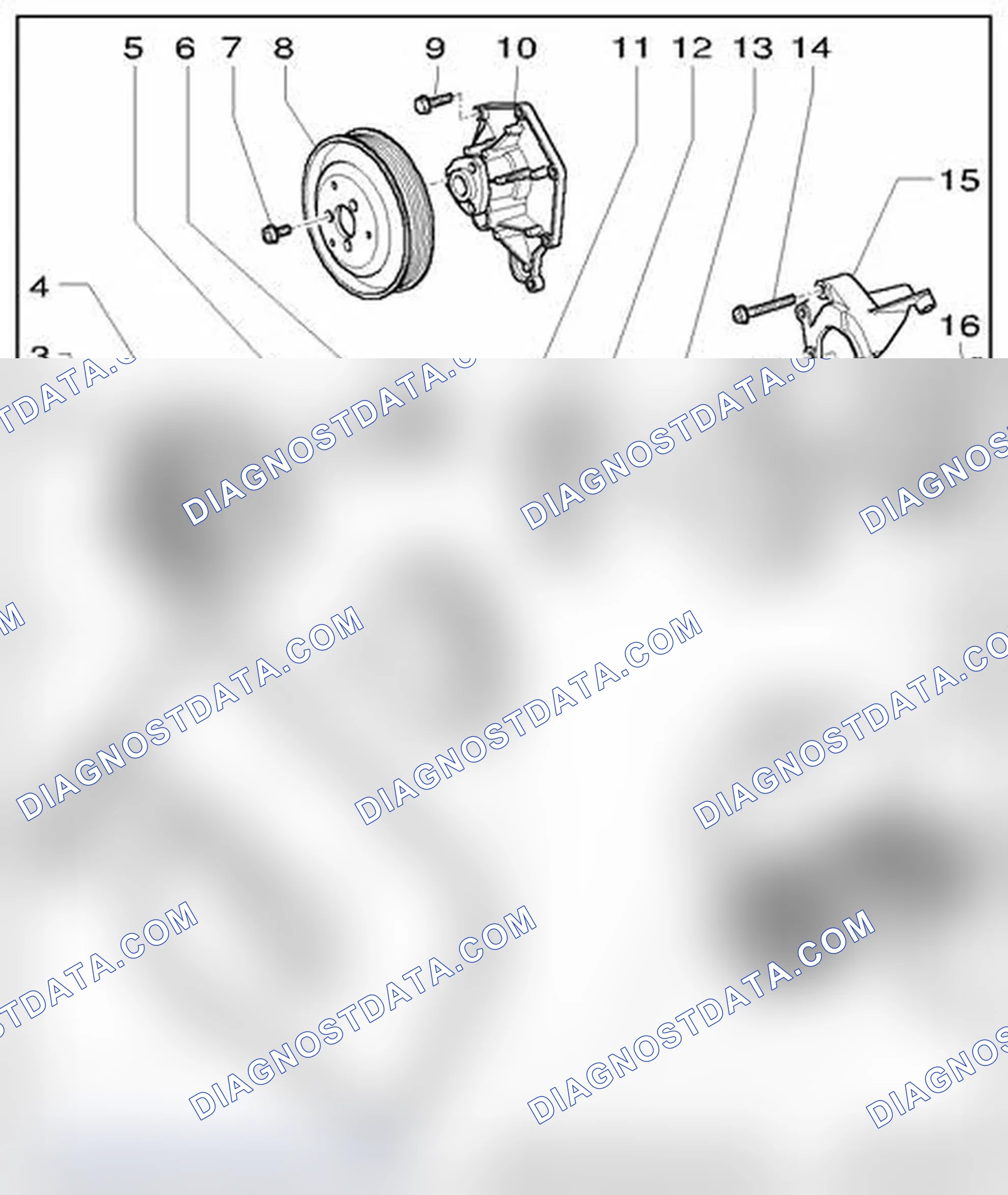 Scheme 109: Ribbed Belt Drive, Component Overview
