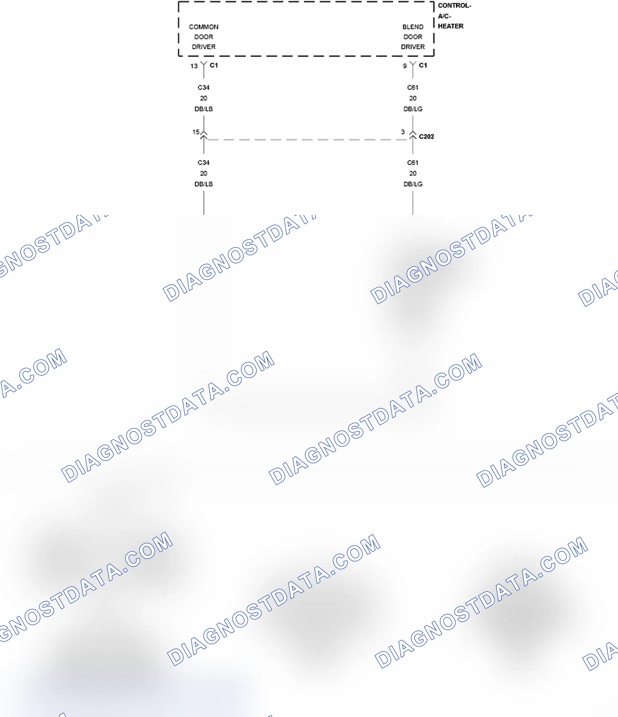 Scheme 35: B104F-BLEND DOOR CONTROL CIRCUIT OPEN