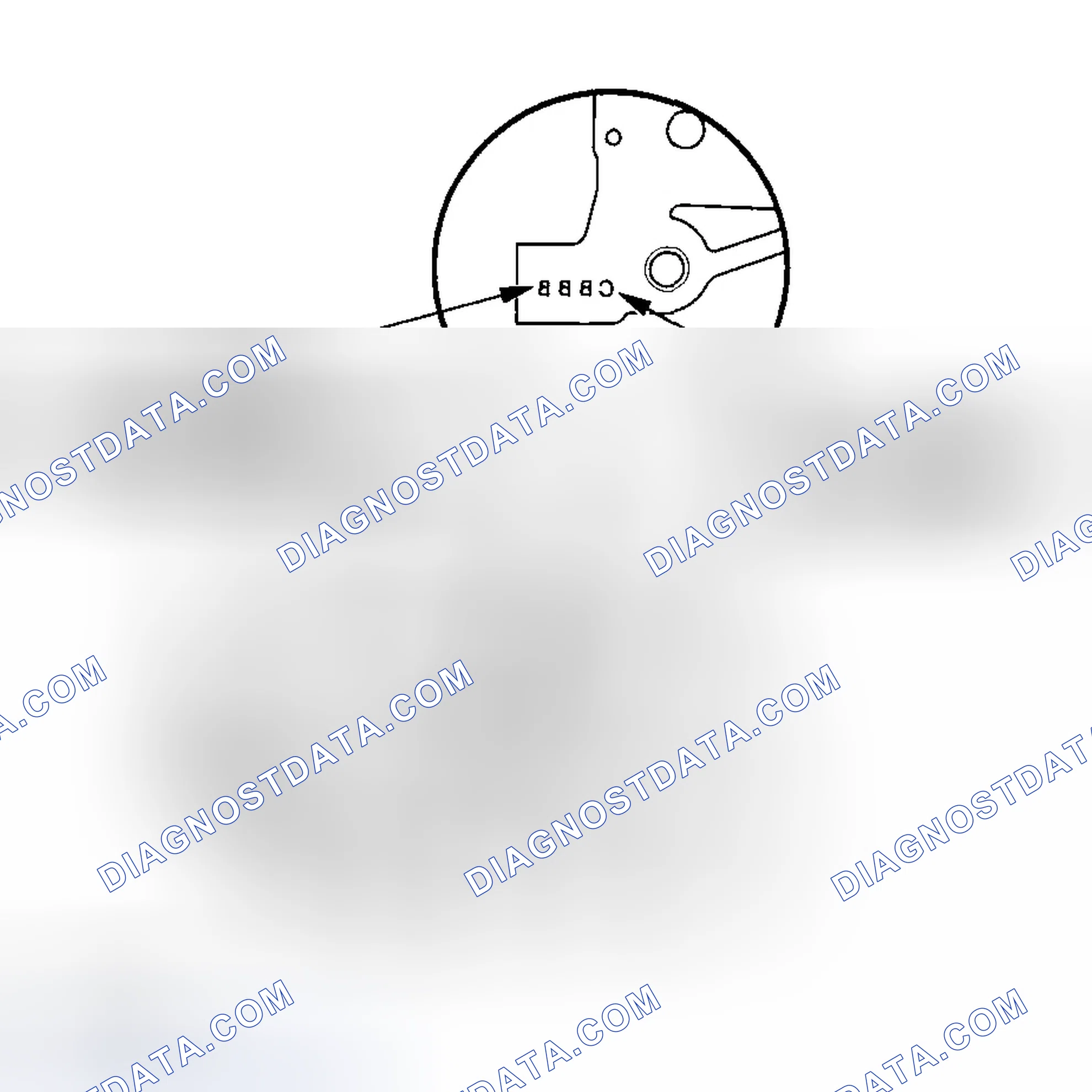 Scheme 878: Crankshaft Bore Code Location
