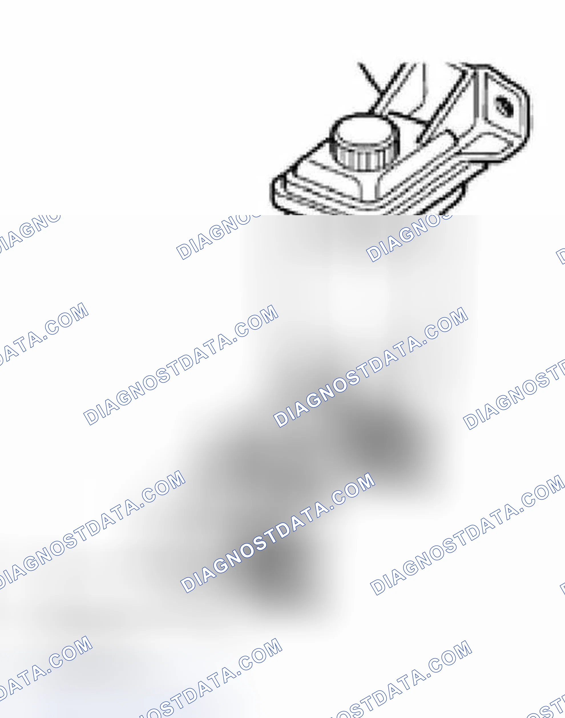 Scheme 3: Installation position, intake hose at power steering fluid reservoir, valid for all engines
