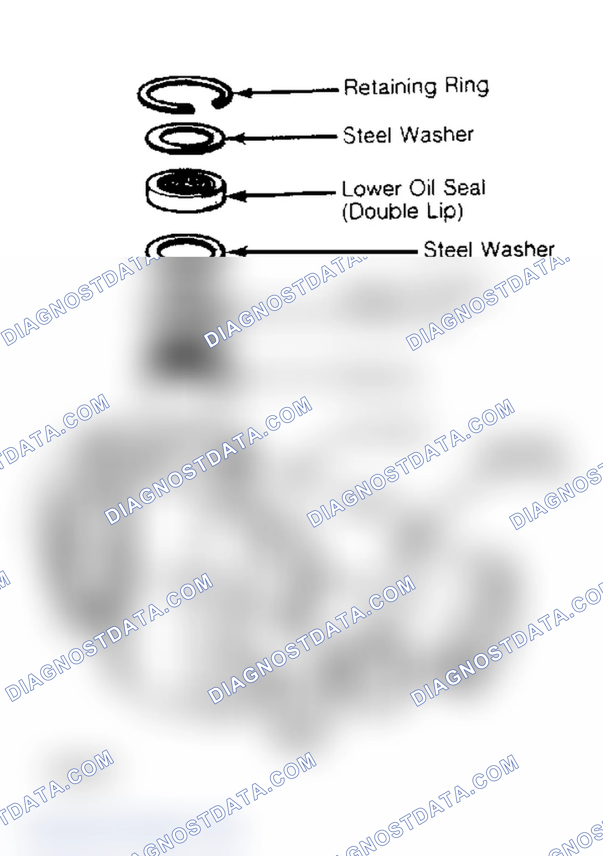 Scheme 10: Gear Housing Seals and Bearing