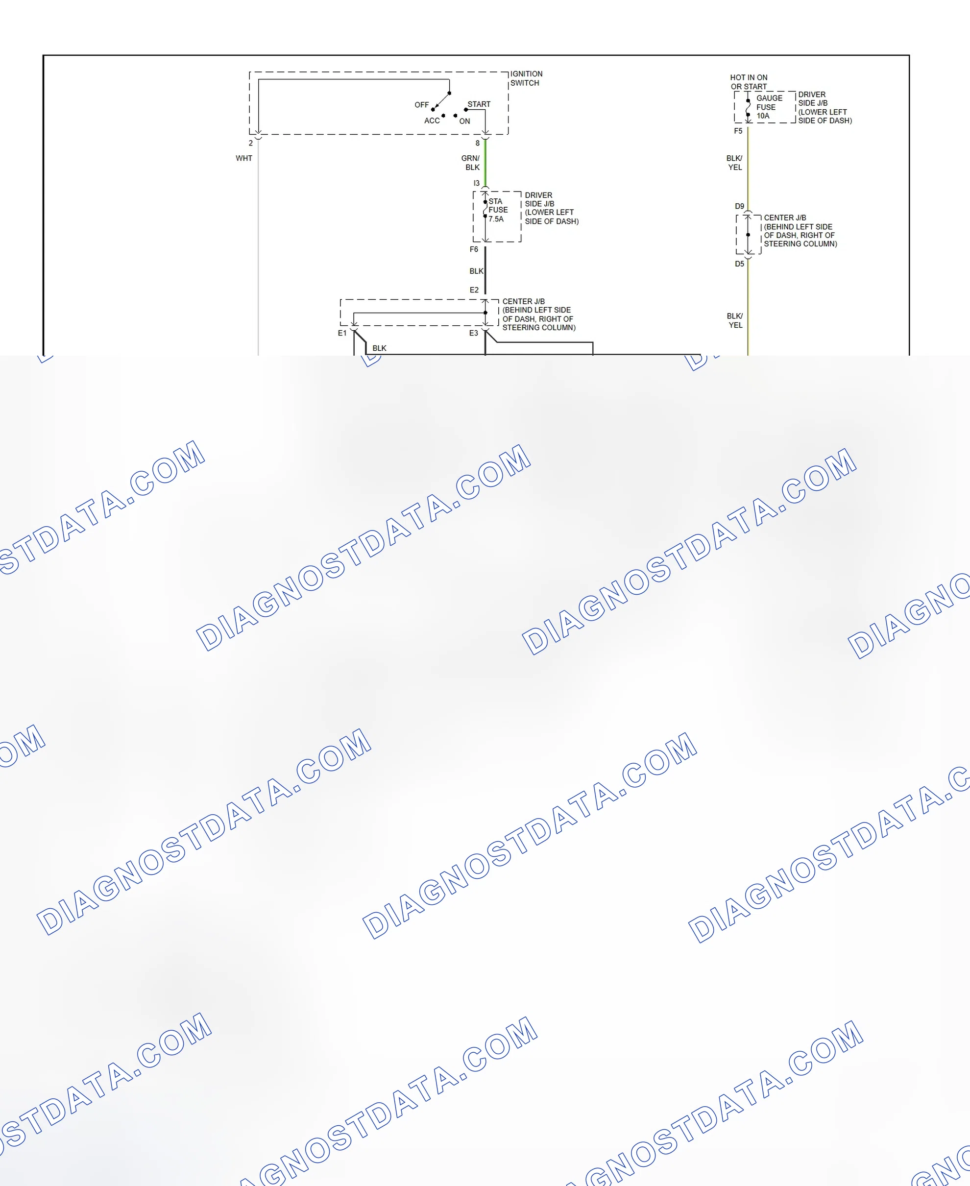 Fig. 29: Starting System Wiring Diagram (4Runner)